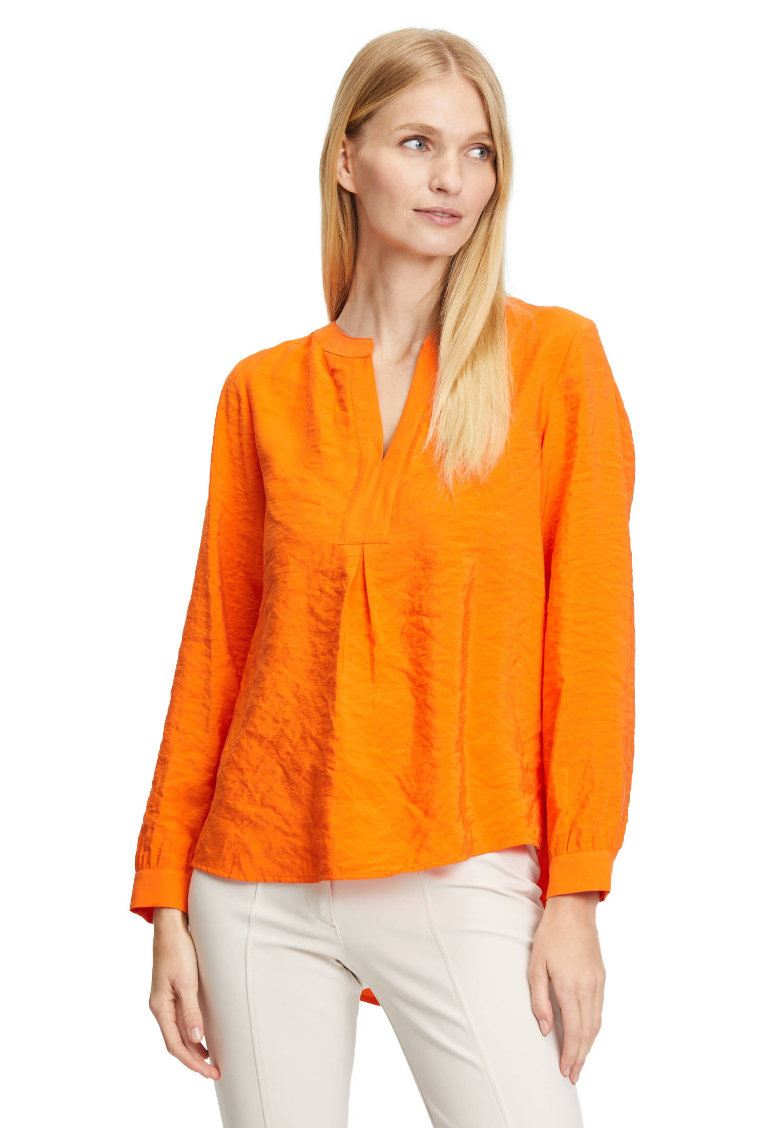 Bluse mit Raffung am Arm