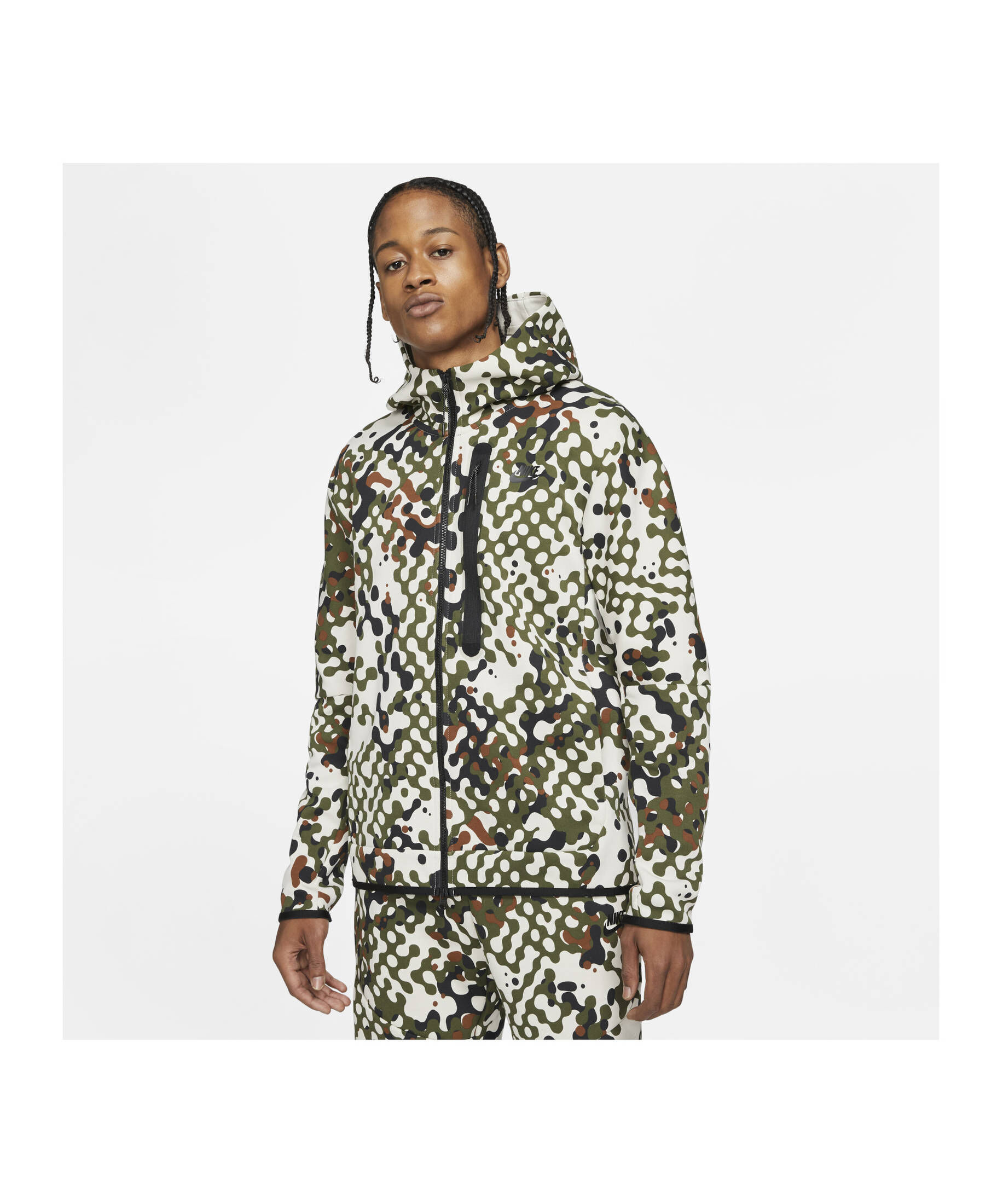 nike kapuzenjacke grün