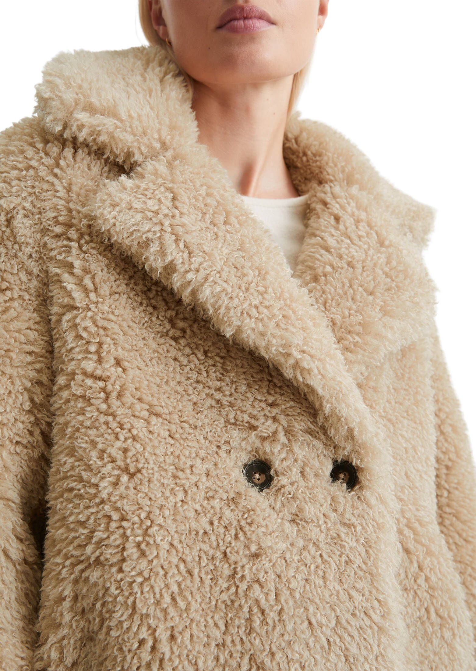 damen teddyjacke mit 2 taschen