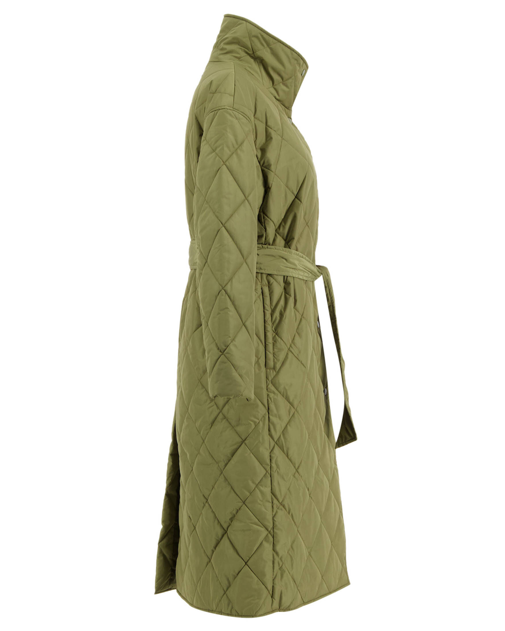 damensteppmantel grün