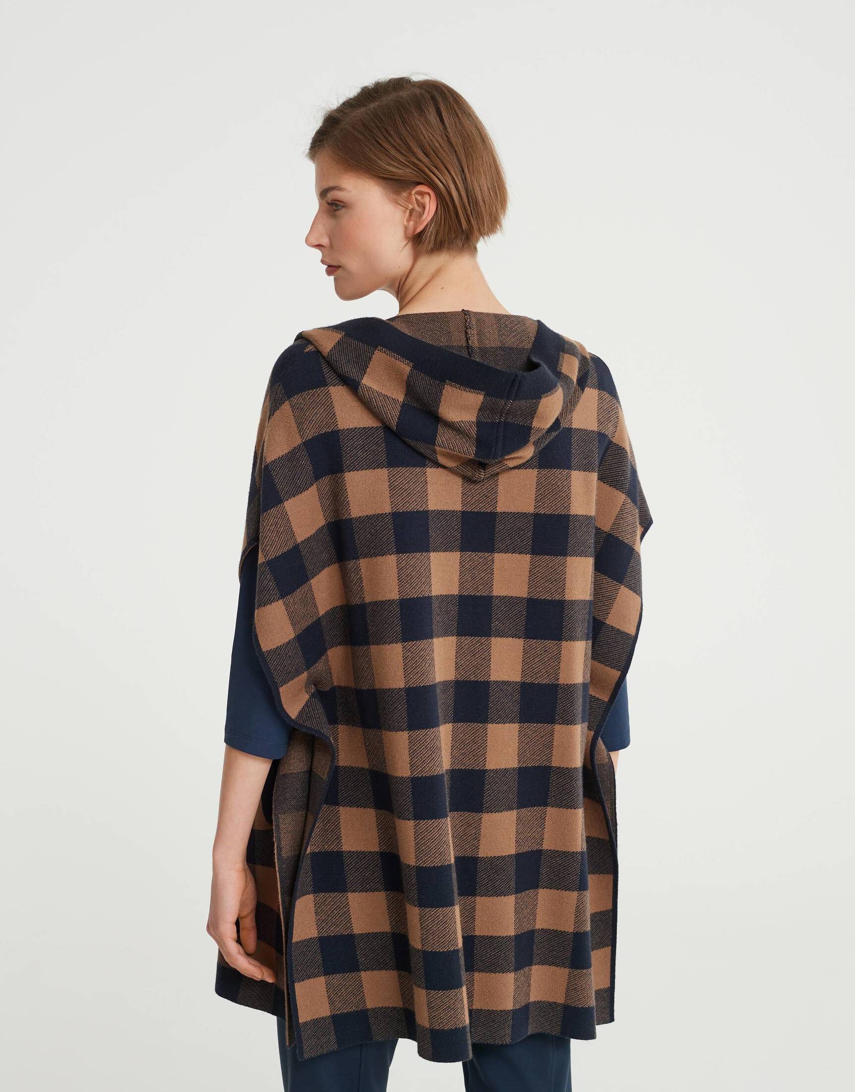 Damen Strickweste Mit Kapuze - Ärmellose Cardigan Winter Oberteil