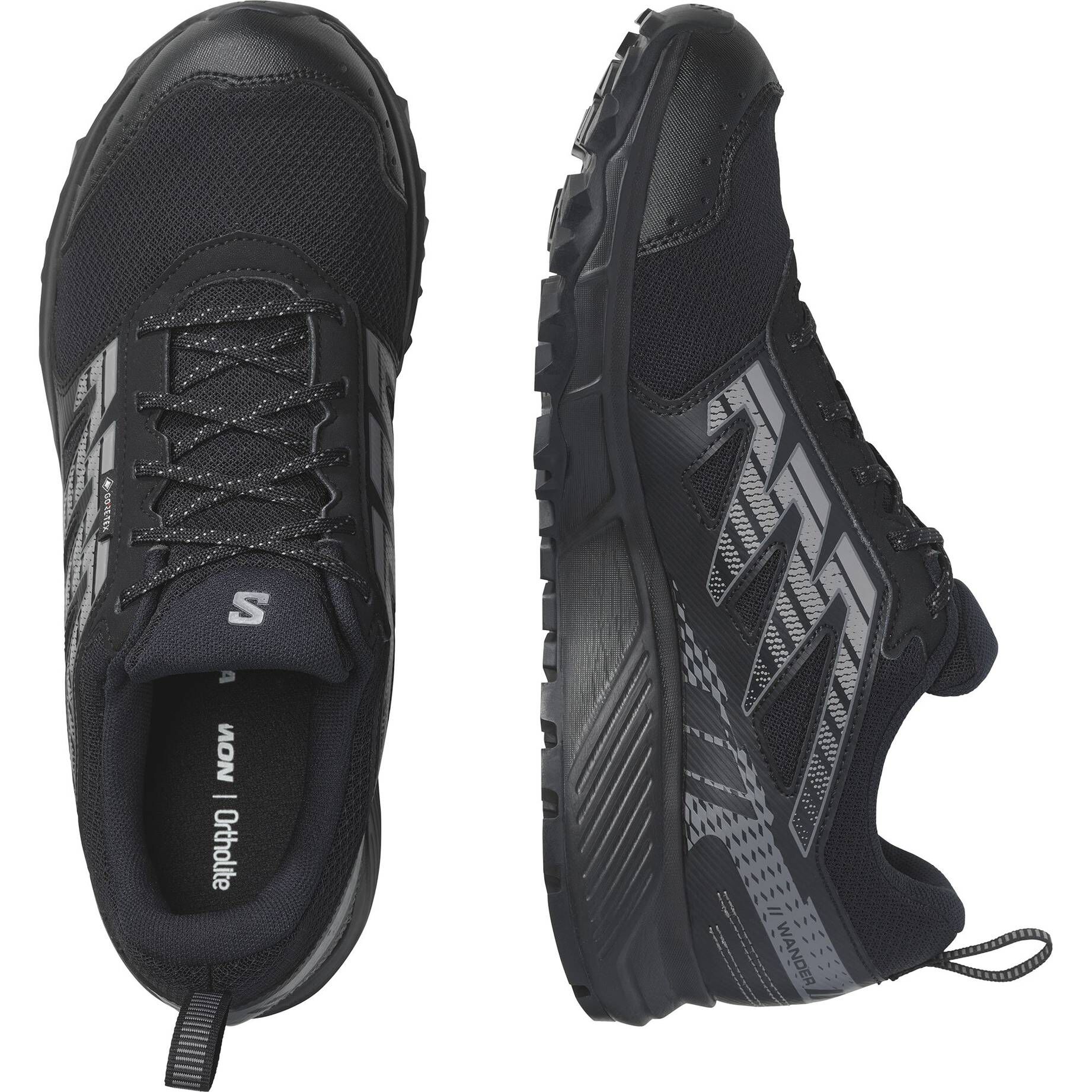 Acouto Outdoor-Wanderschuhe Für Herren – Schwarz, Atmungsaktiv, Mit Gummisohle, Minimalistisch & Leicht