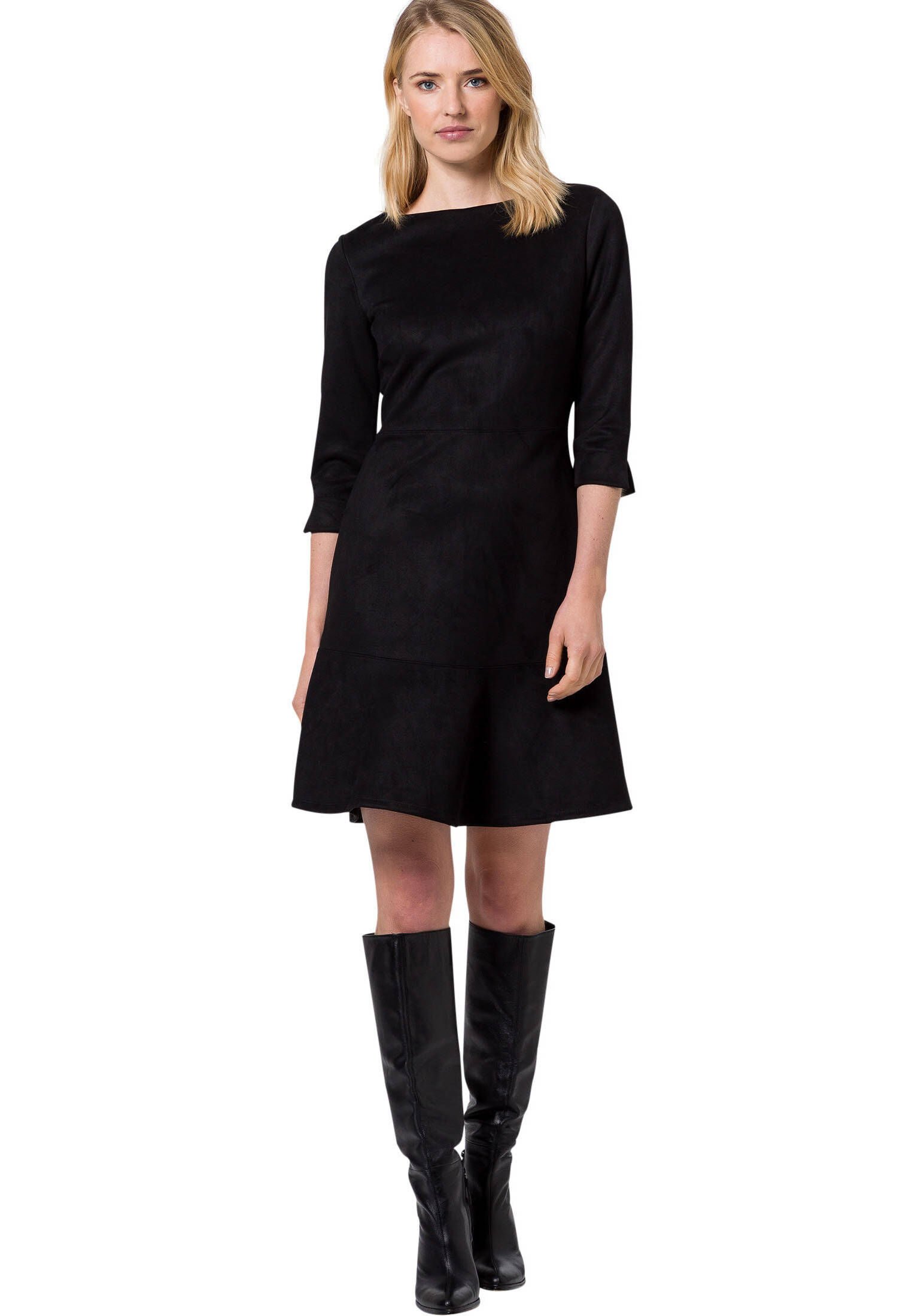 kleid mit u boot ausschnitt