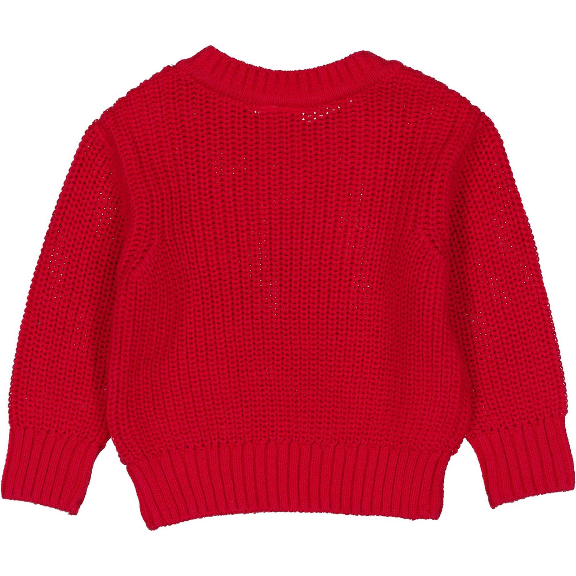 Fred's World Green Cotton Mädchen Pullover Mit Stehkragen - Bio Baumwolle