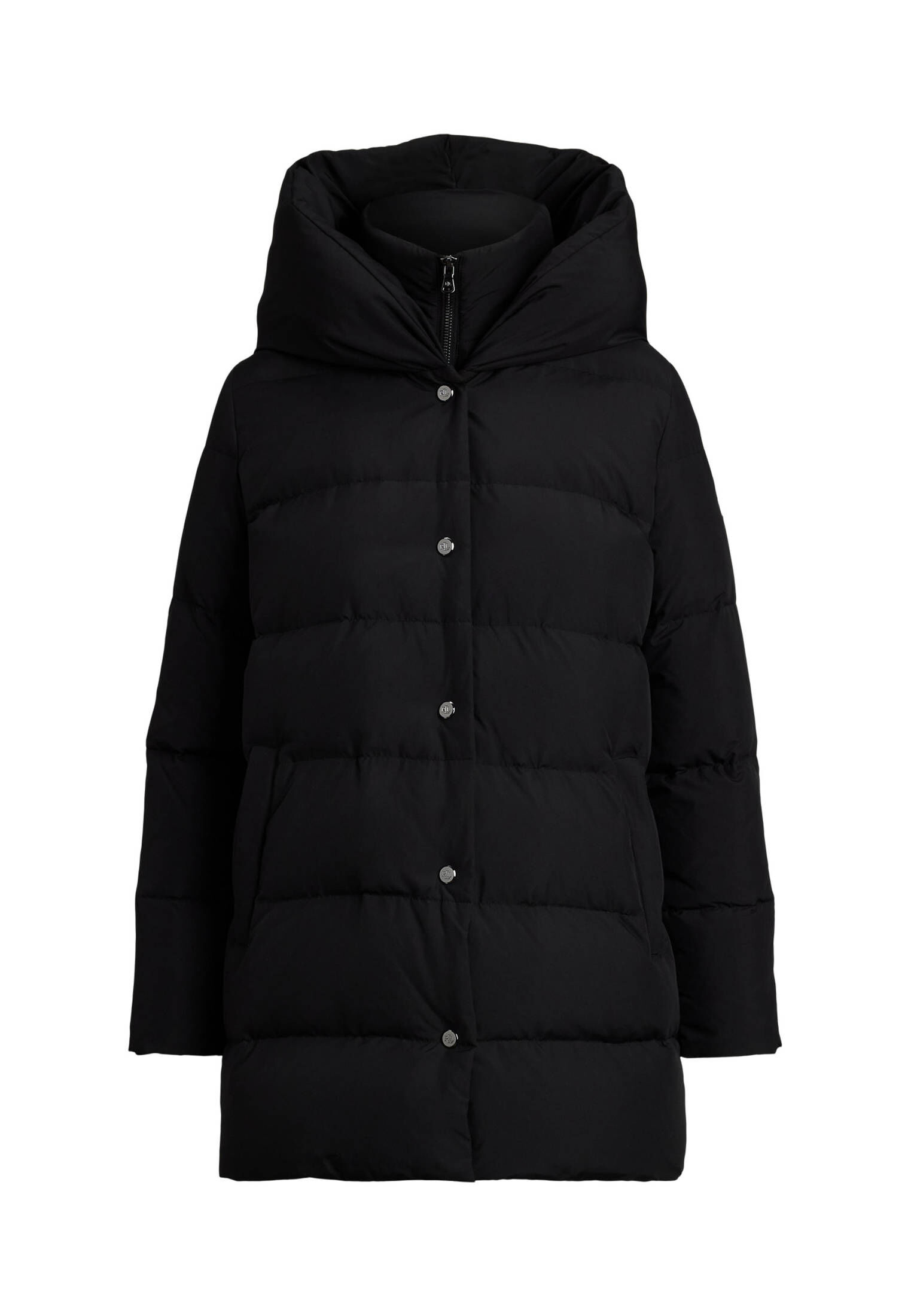 Lauren Ralph Lauren Damen Daunenmantel kurz mit Kapuze in schwarz