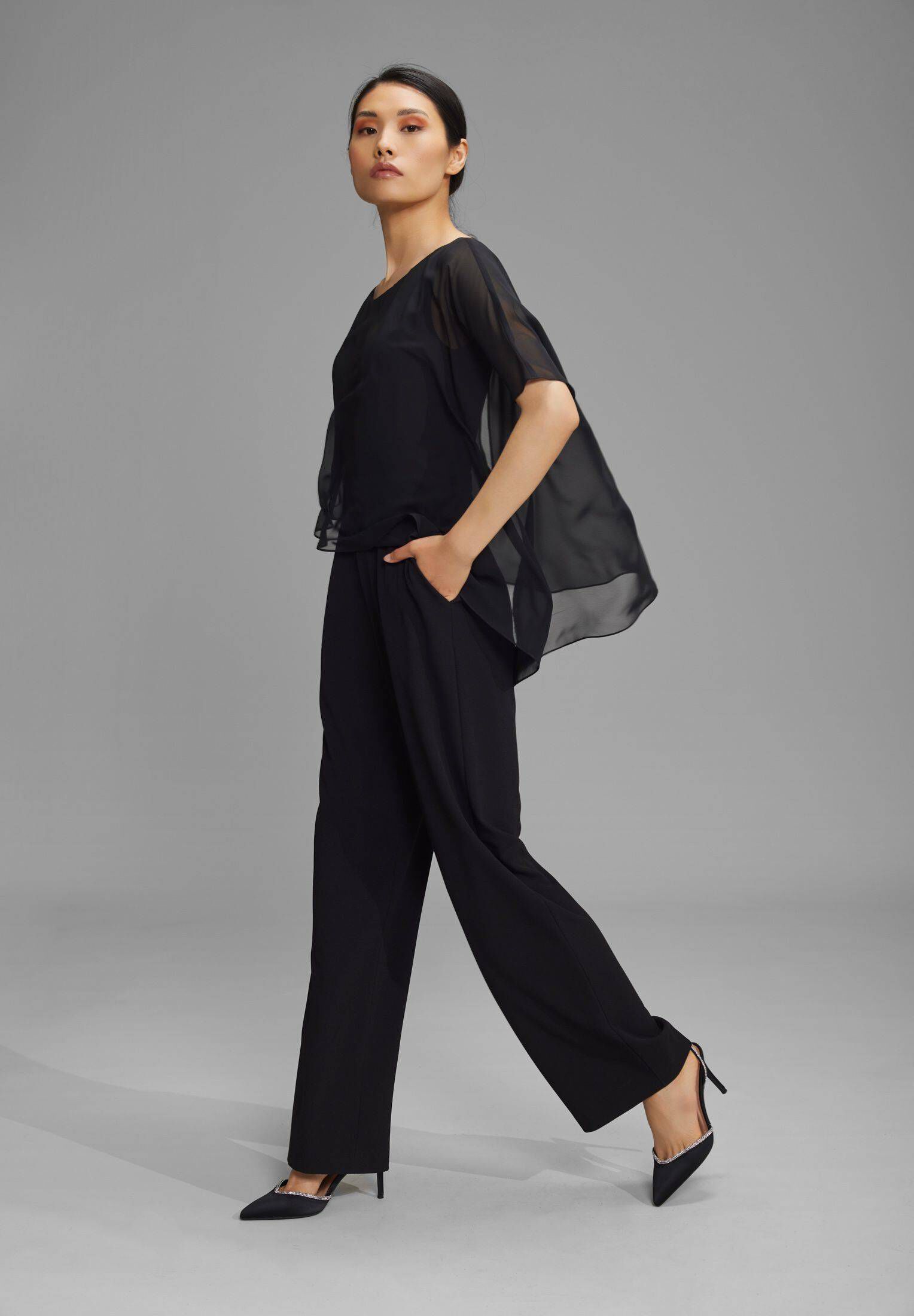 Damen Jumpsuit Baumwolle Künstlerisch Elegant mit Seitentaschen main image 0