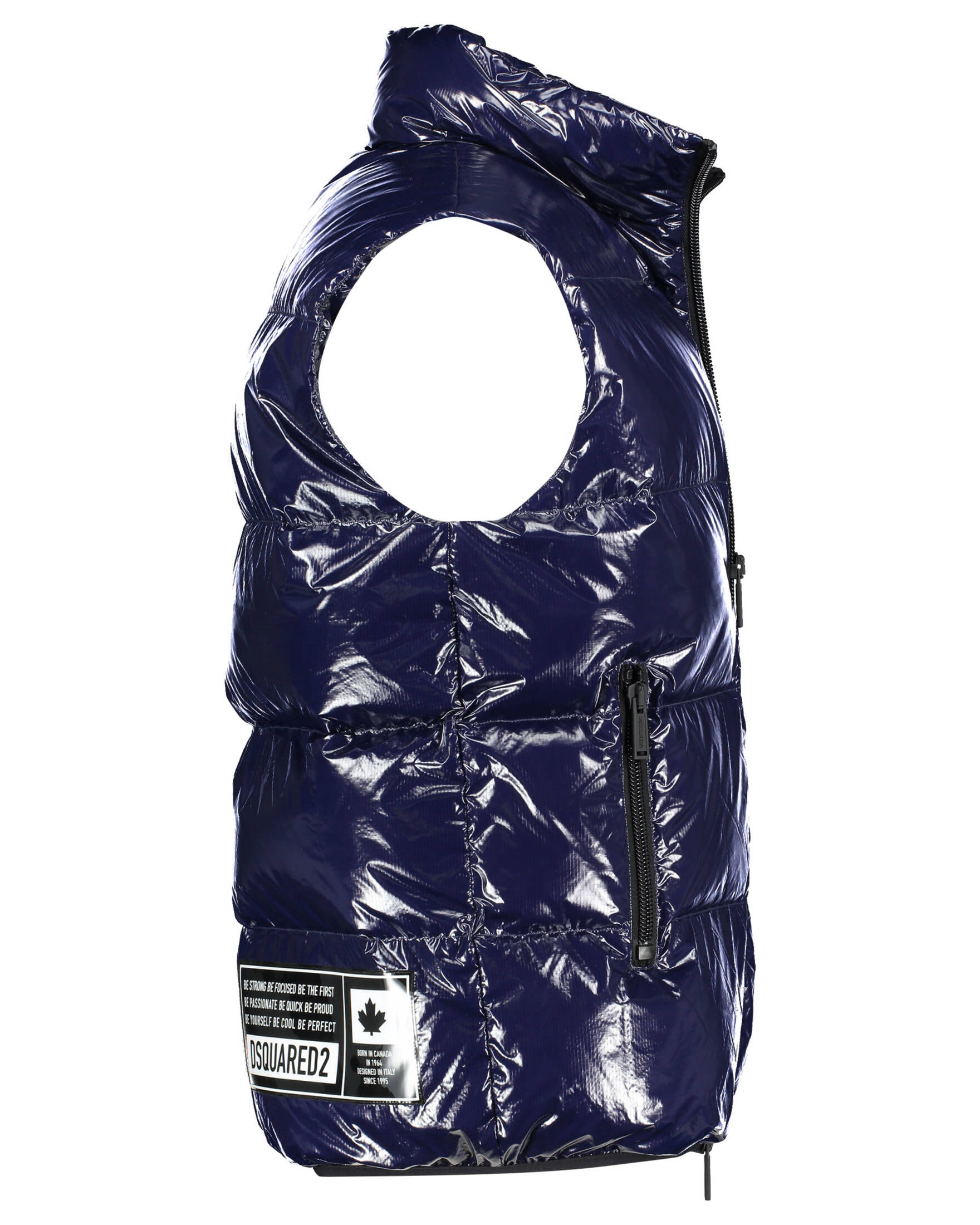 herren daunenweste rot