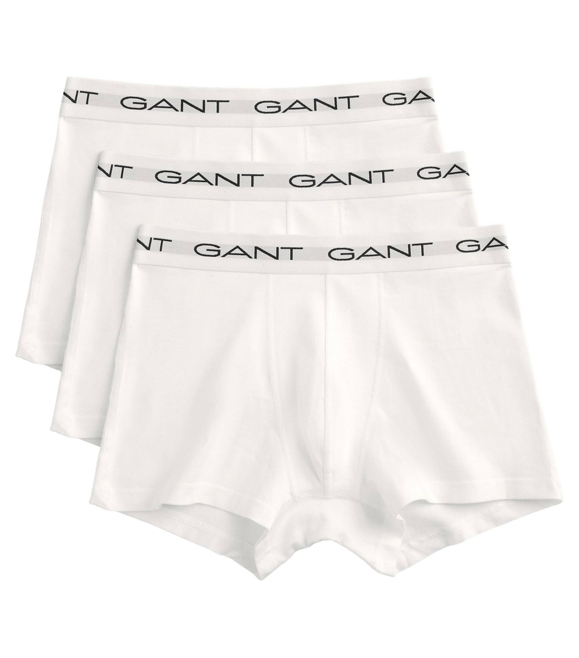 GANT Herren Boxershorts 3er Pack Schwarz - Baumwolle Stretch Für Maximalen Komfort