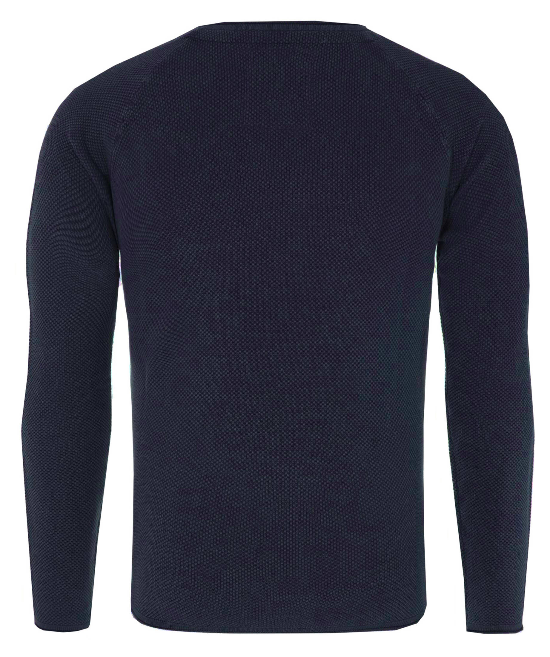 QS Herren Pullover - Verlängerte Passform, Strickmuster