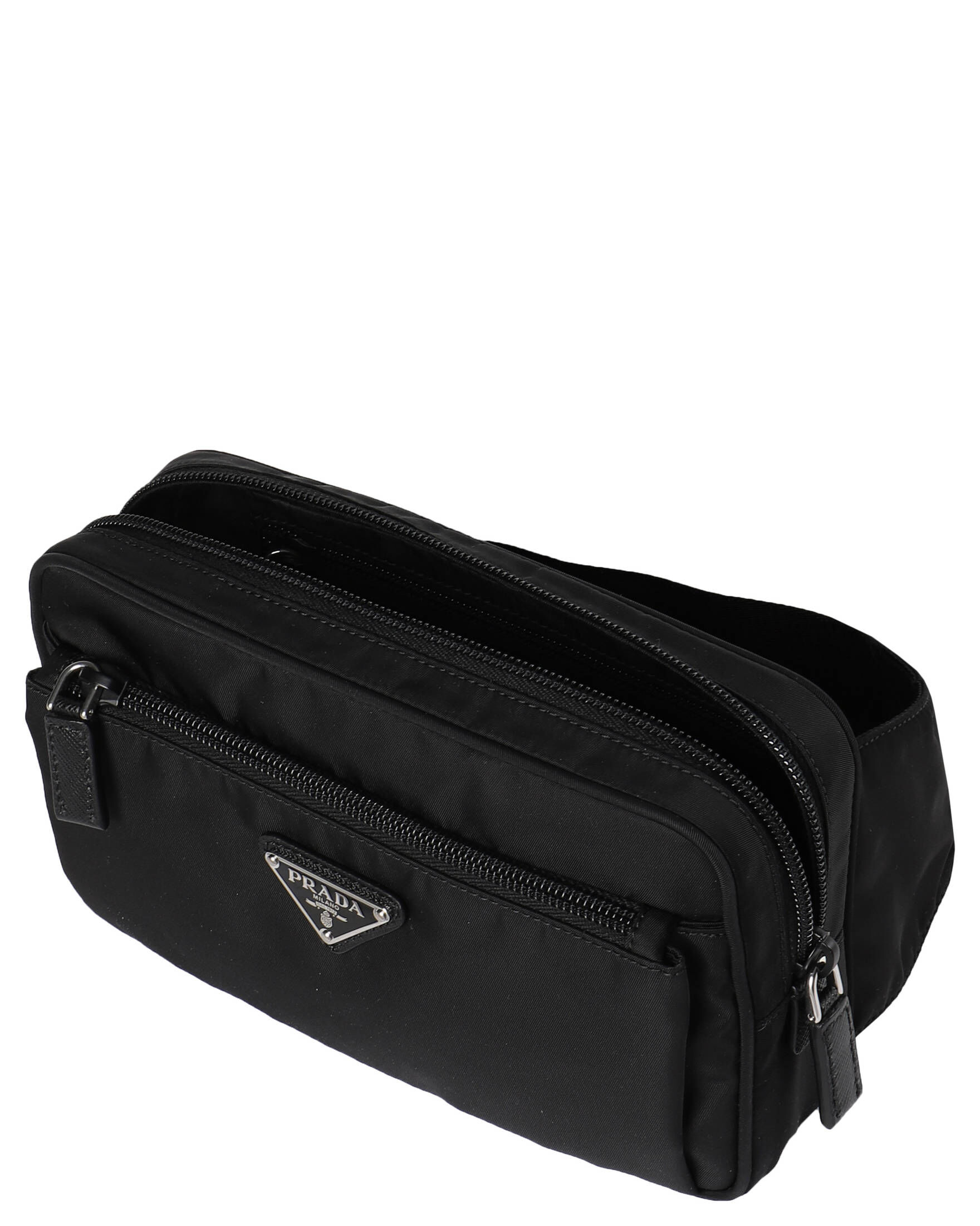 Herren Gürteltasche Textil Schwarz - 40x12x9cm Polyester BC1410