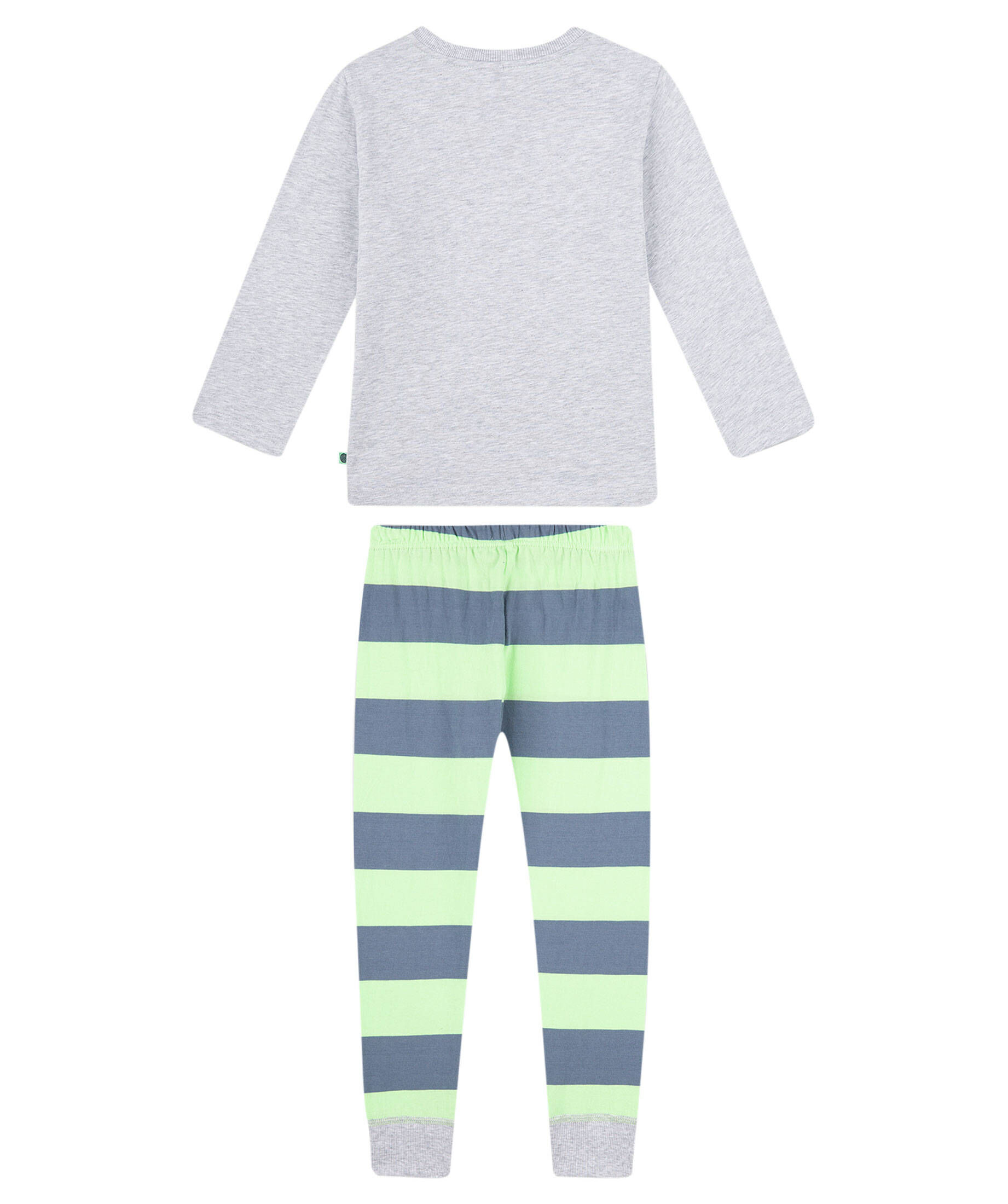 Sanetta Jungen Schlafanzug Lang – Aus Bio-Baumwolle, Mit Zebra-Print, Türkis