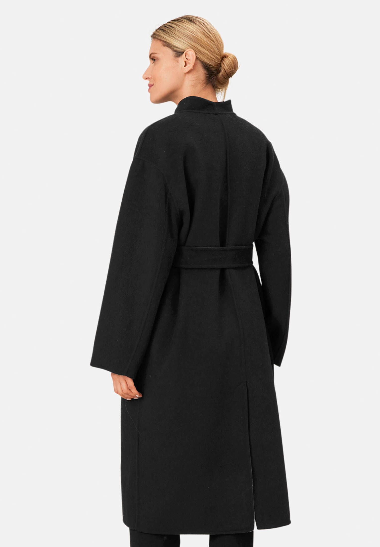 Damen Wintermantel Mit Wolloptik - Eleganter Übergangsmantel Für Herbst Und Winter