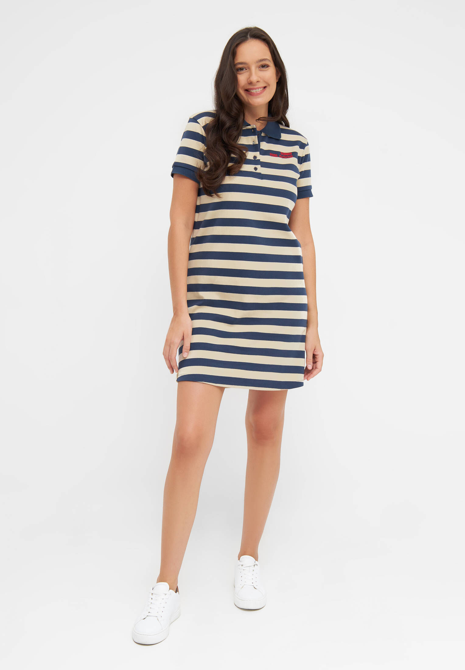 BRAX Feel Good Style Giulia Damen Kleid - Leinen-Baumwolle Mix Mit Flowerprint