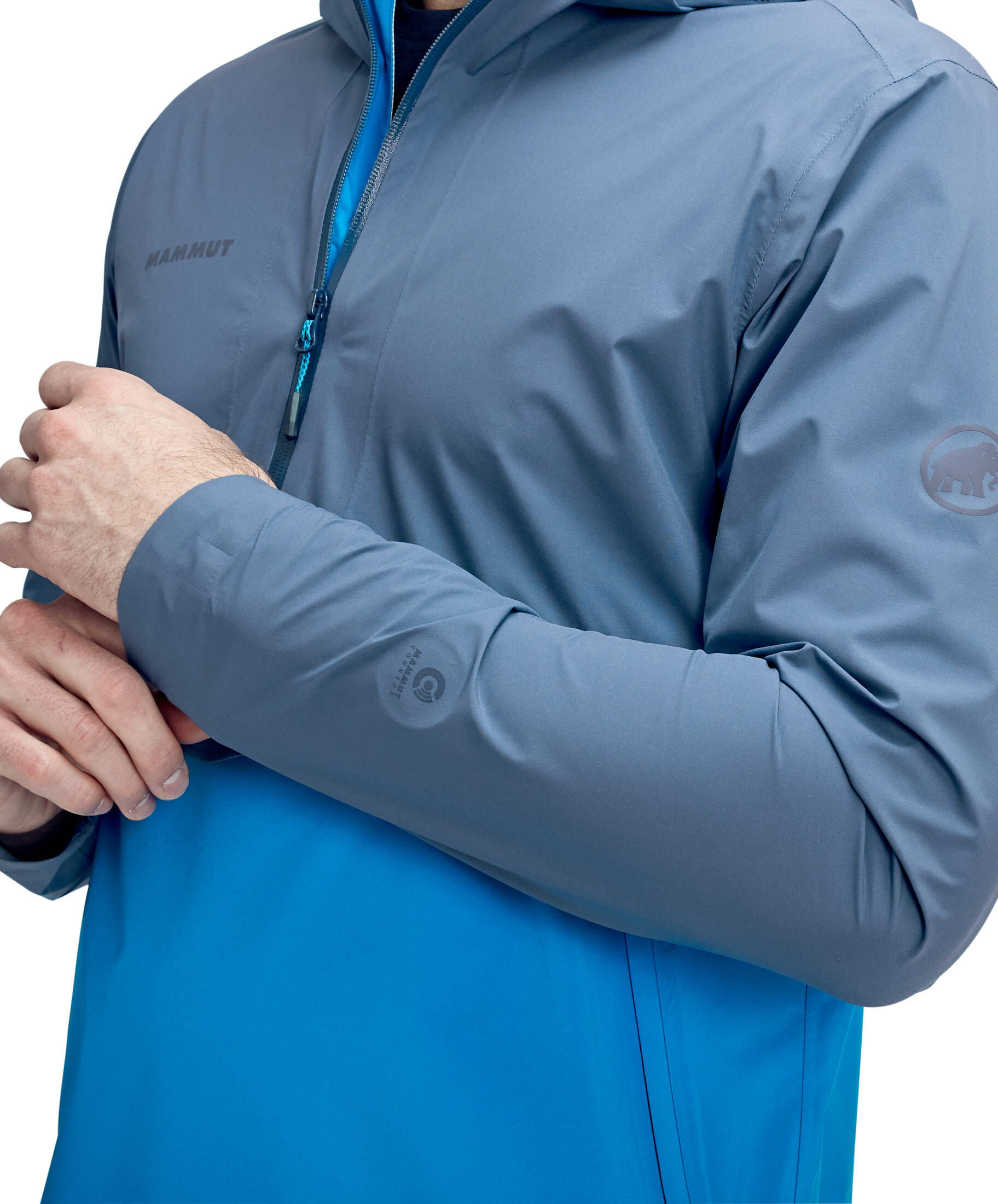 half sleeve hooded jacket