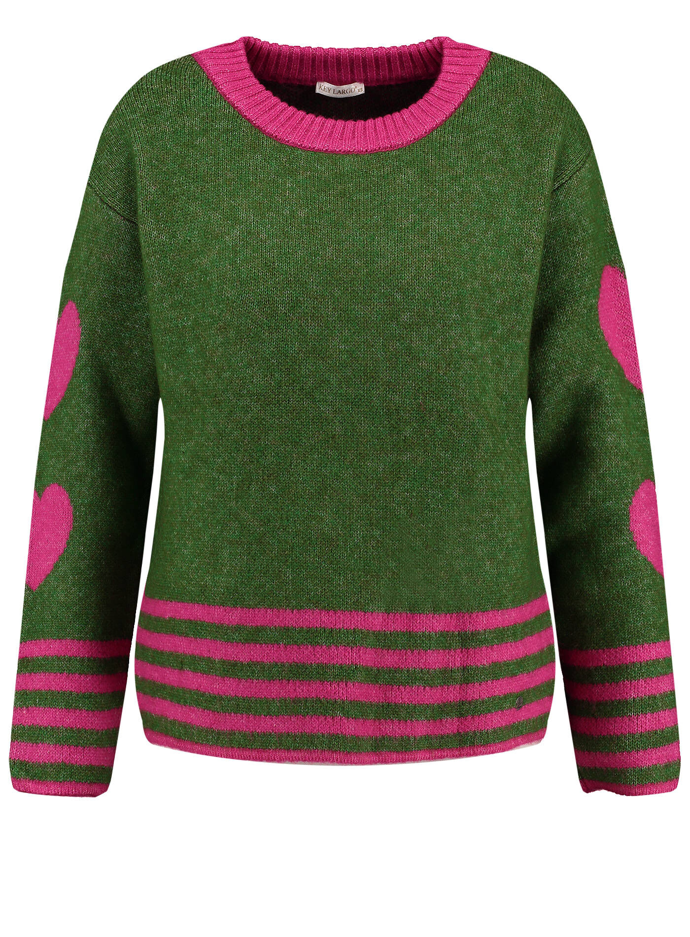 Strickpullover Damenpulli GrÃ¼n Eleganter Damenpullover 42/44