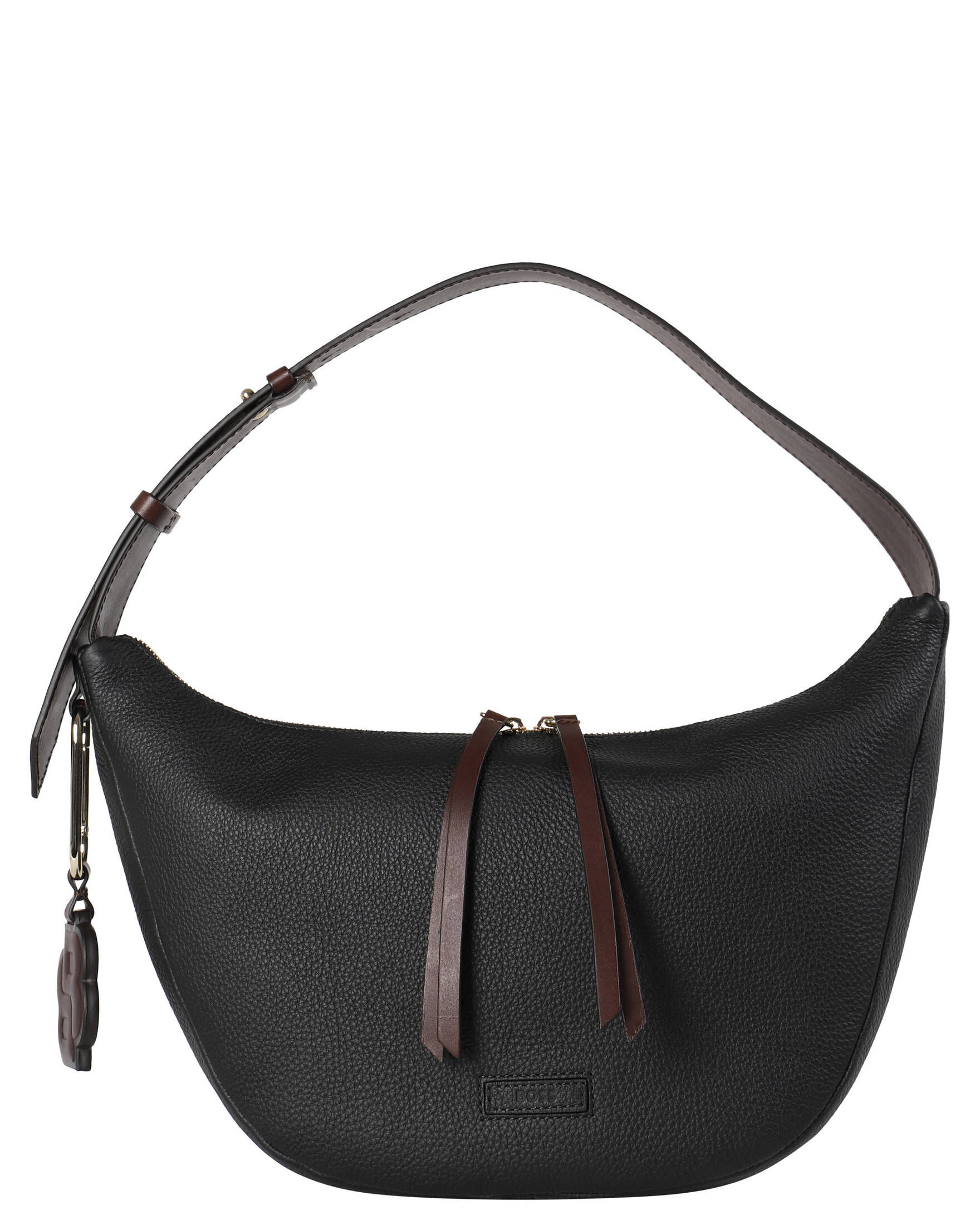 BOSS Damen Schultertasche aus Leder ZELMA in schwarz kaufen