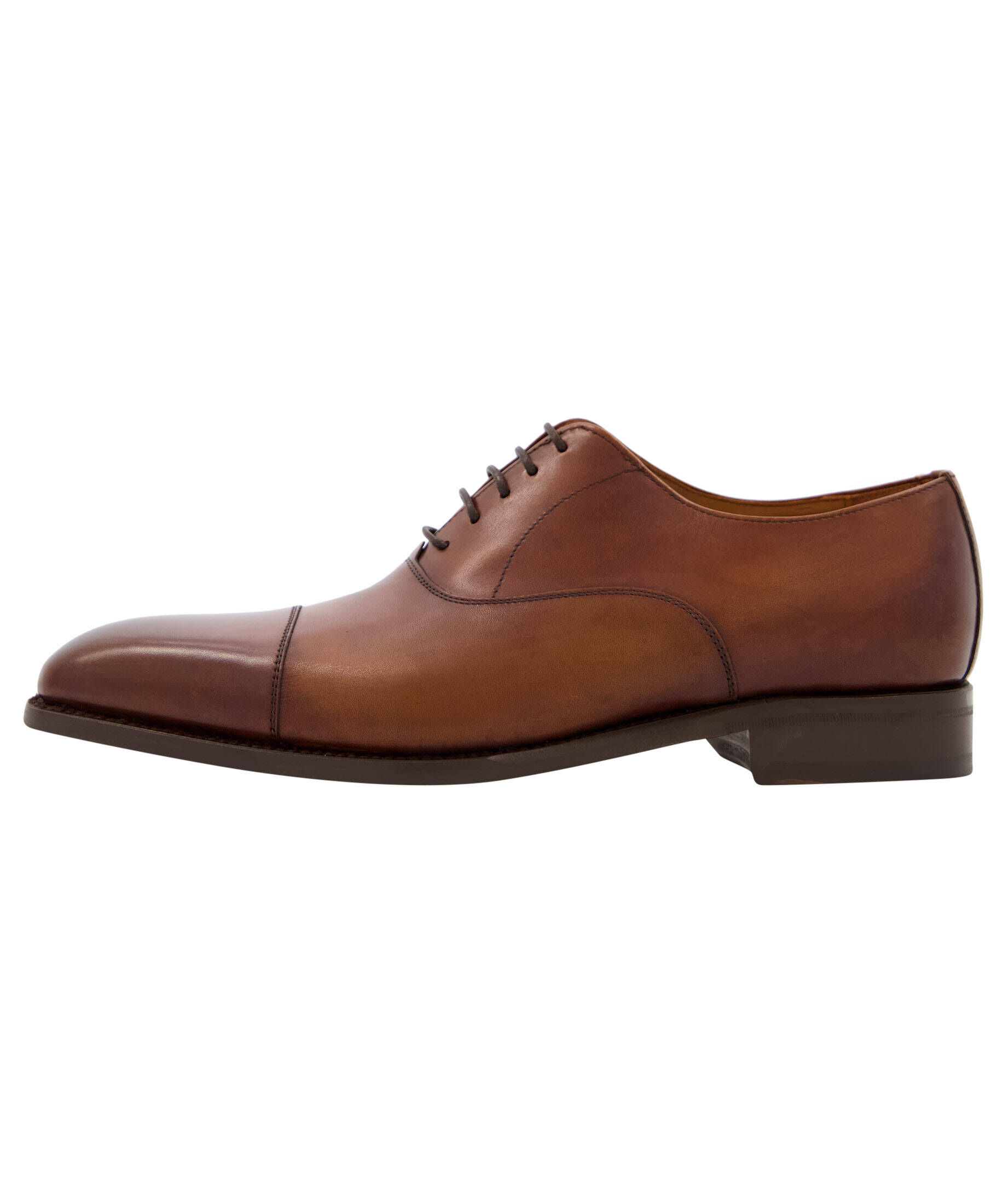 Finishing & Sewing Herren Oxford Schnürschuhe - Brogue Cap Toe Business Schuhe In Braun