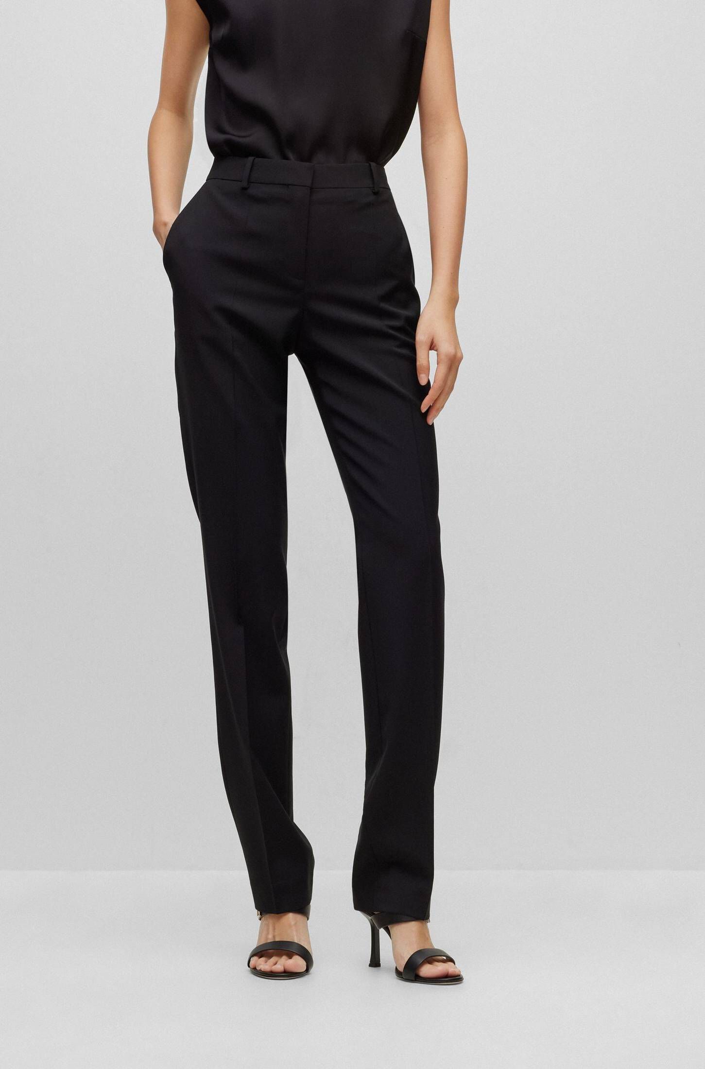 Damen Cargohose Stretch High Waist - Bequeme Freizeithose Mit Taschen