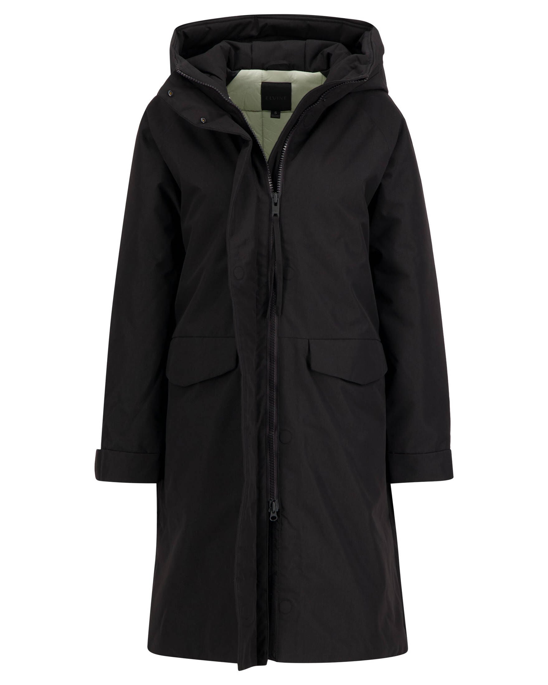 Schwarzer Parka Damen
