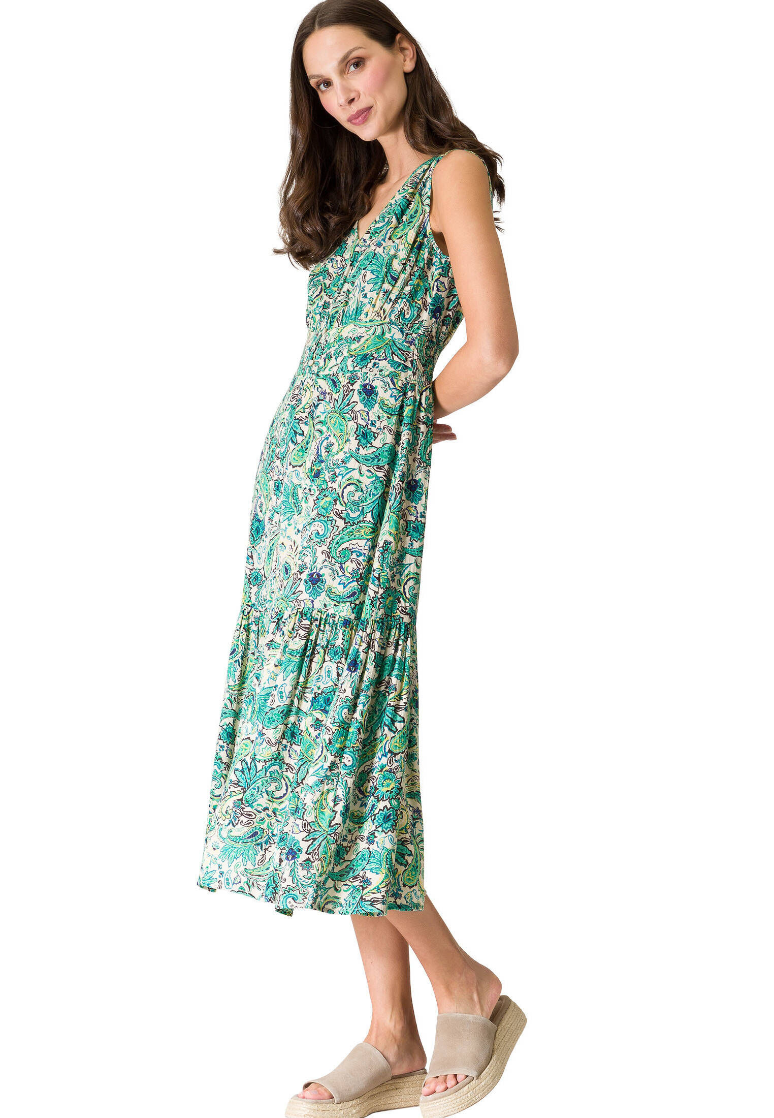 Zero Damen Maxikleid Mit Volants Kaufen Produktbild-Vorschau 2
