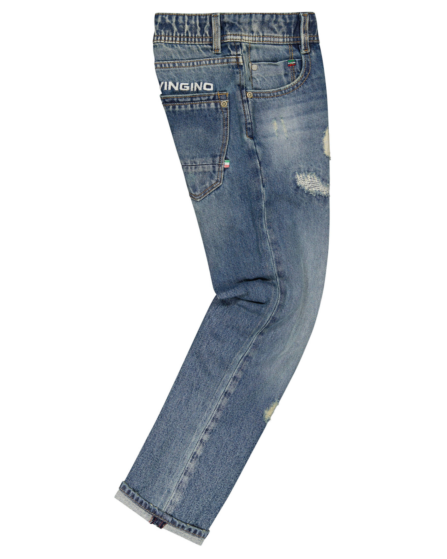 Vingino Jeans Bambino E Ragazzo - Modello Capo In Denim, Colore Cruziale Blue, Vestibilità Comoda - 4