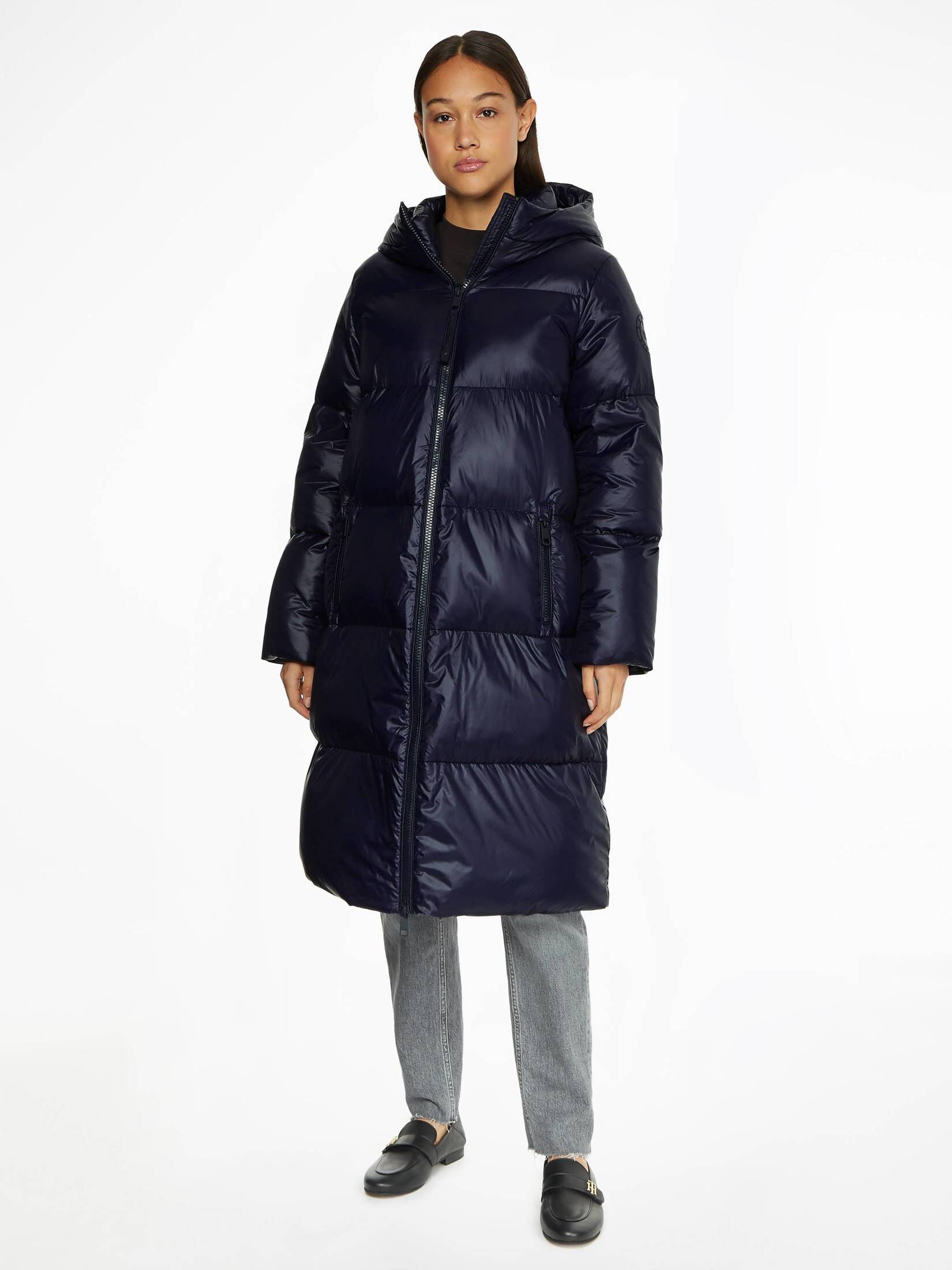 Long Puffer Jacket Tommy Hilfiger Mantel Damen Sale Tommy
