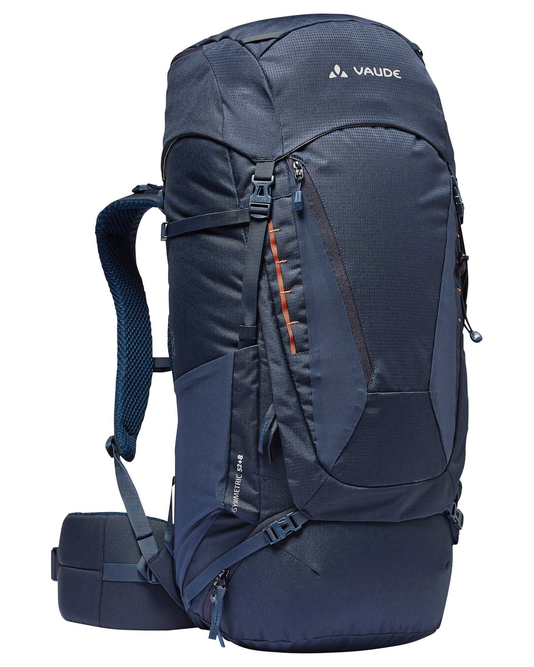 VAUDE Damen-Rucksack Asymmetric 48+8 – 50L Für Mehrtagestouren, Hüttenwanderungen & Backpacking, Mit Verstellbarem Rückensystem