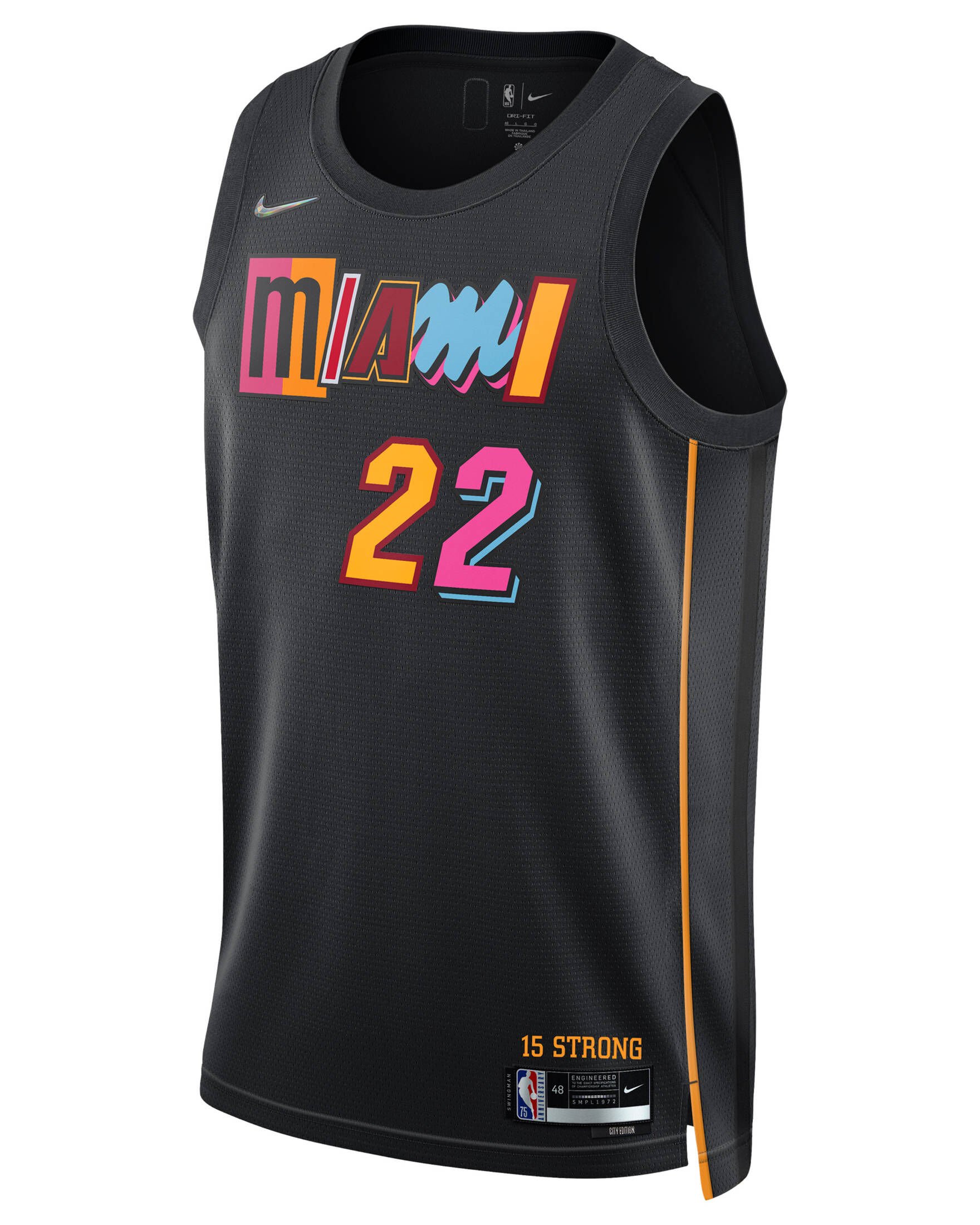Jimmy Butler Miami Heat 2022 Mixtape City Edition Youth NBA Swingman ...