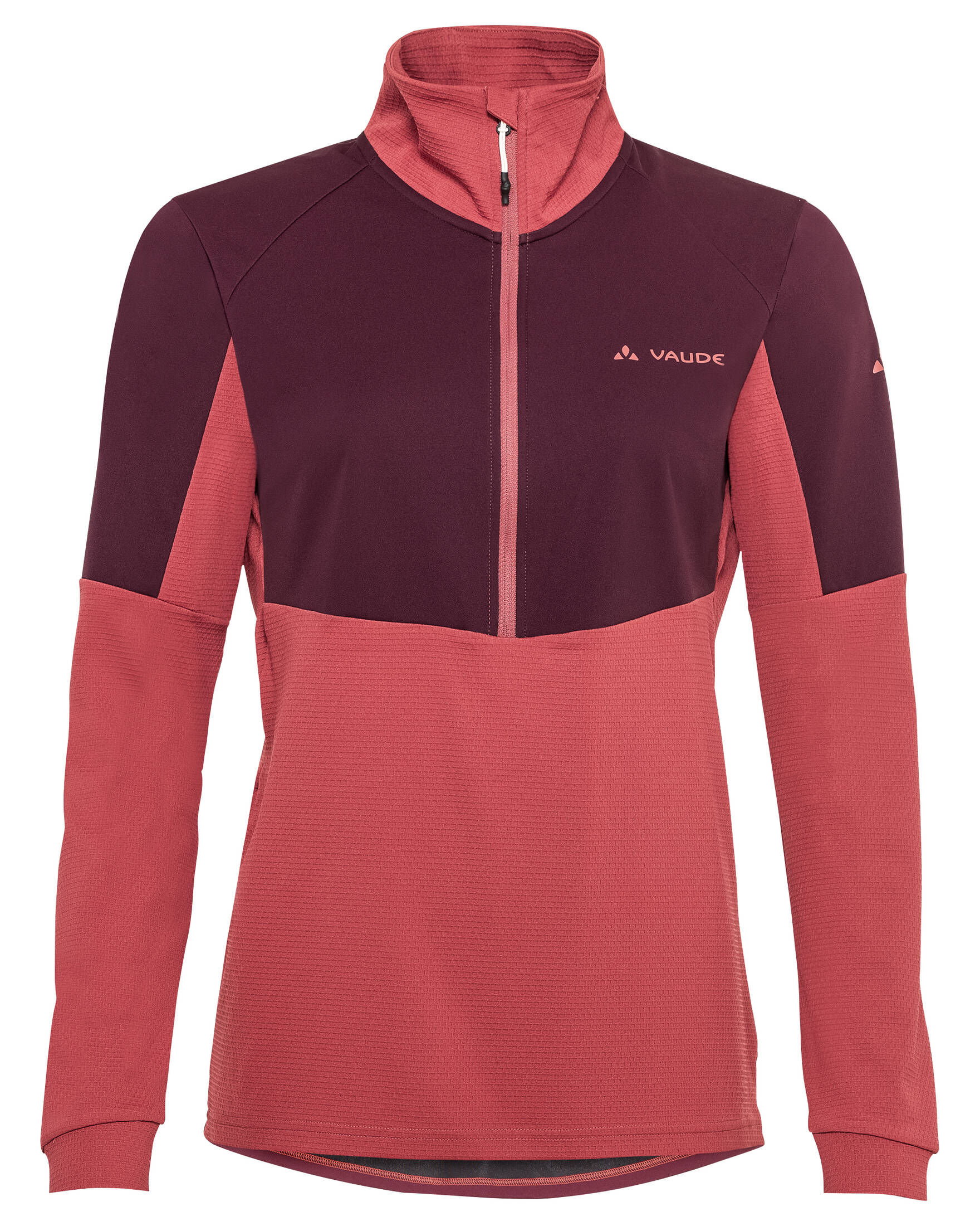 VAUDE Damen Radtrikot Maro Hzip - Sportshirt Aus Recyceltem Material Mit Wollanteil