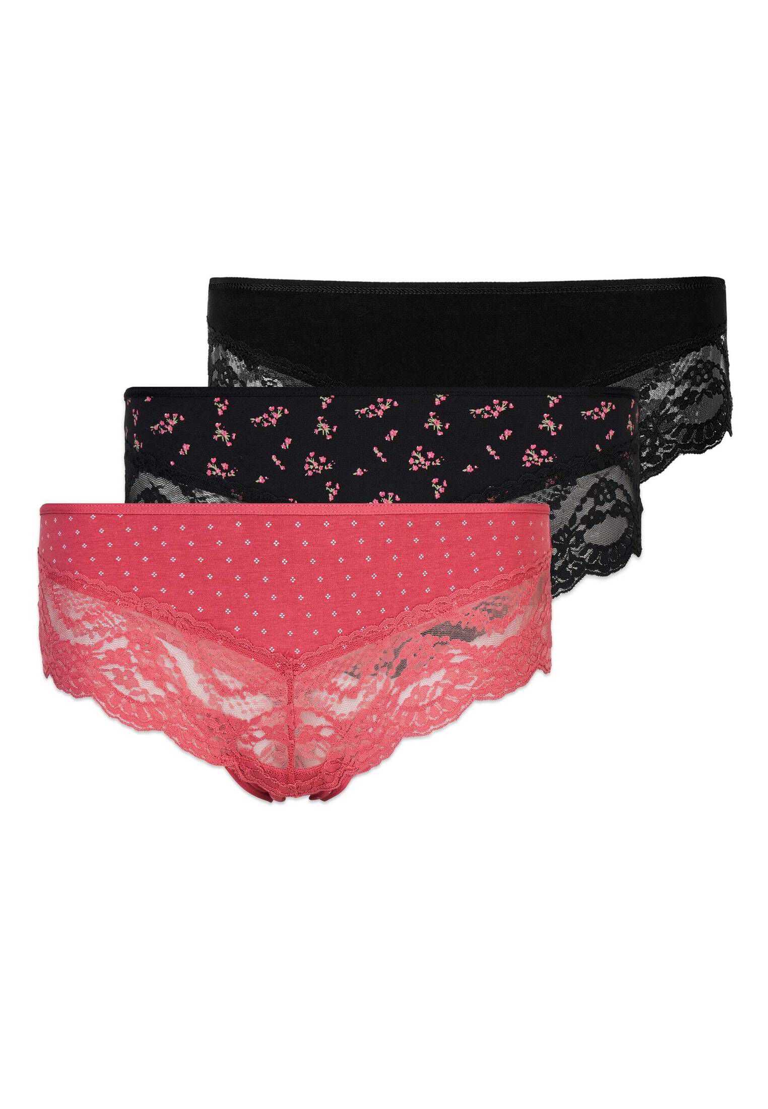 SNOCKS Damen Hipster Panties mit Spitze im 3erPack kaufen engelhorn