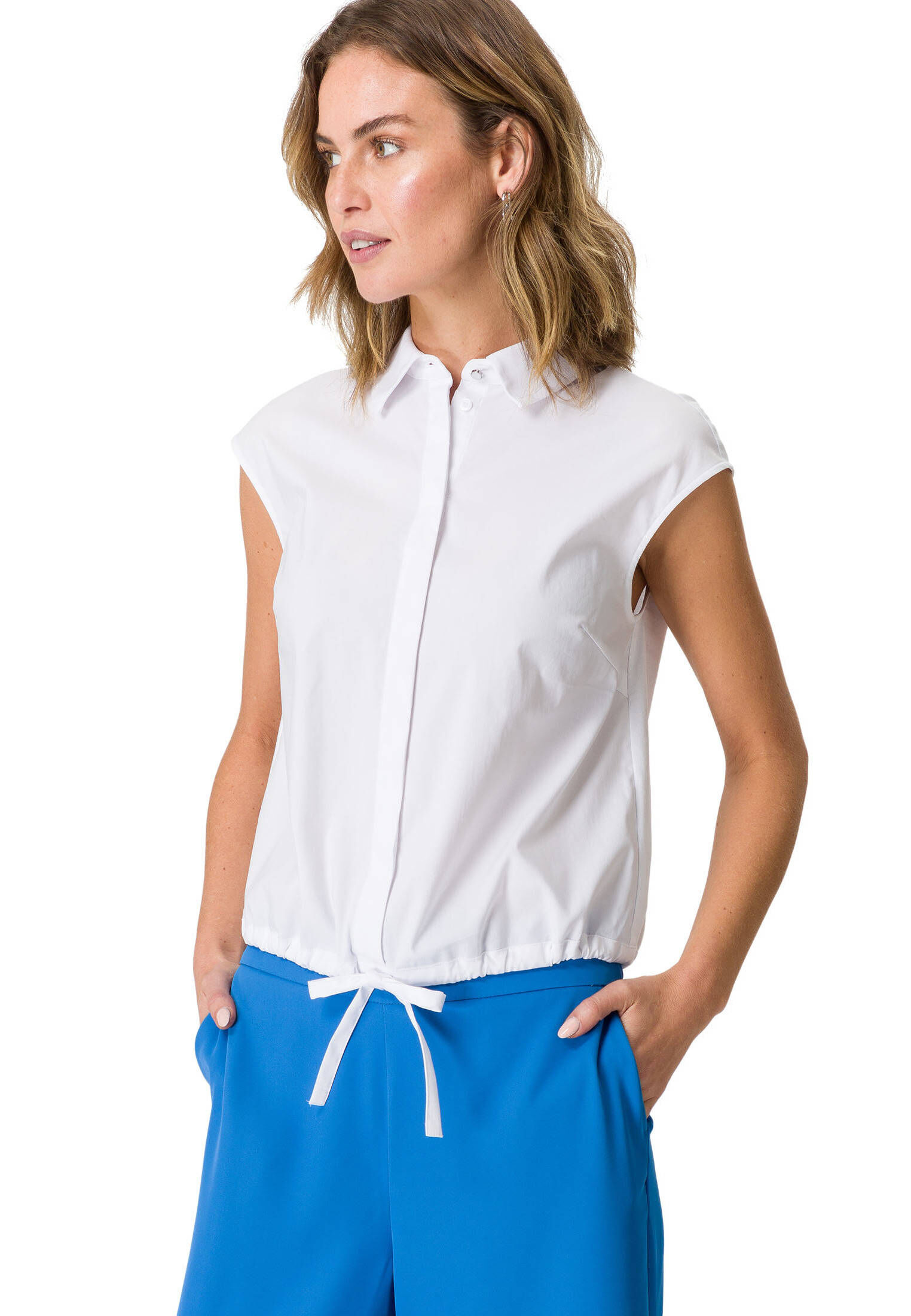 Zero Damen Freizeithose Mit Tunnelzug 30 Inch - Figurbetonte Blumen-Hose Casual