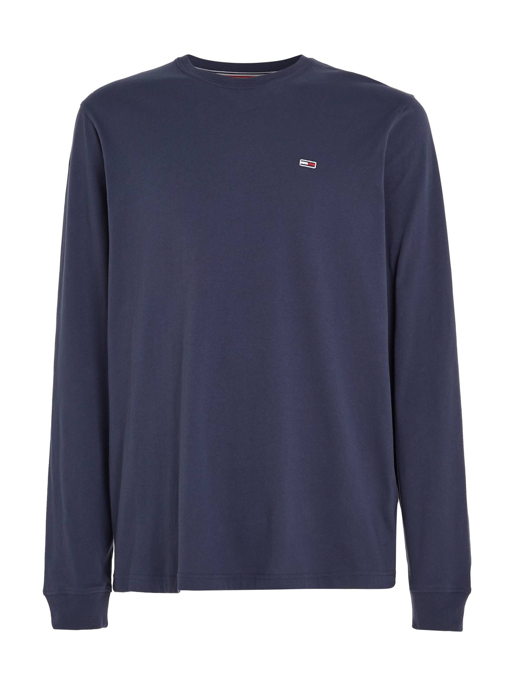 Herren Langarm T-Shirt Basic - Vintage Look Einfarbig