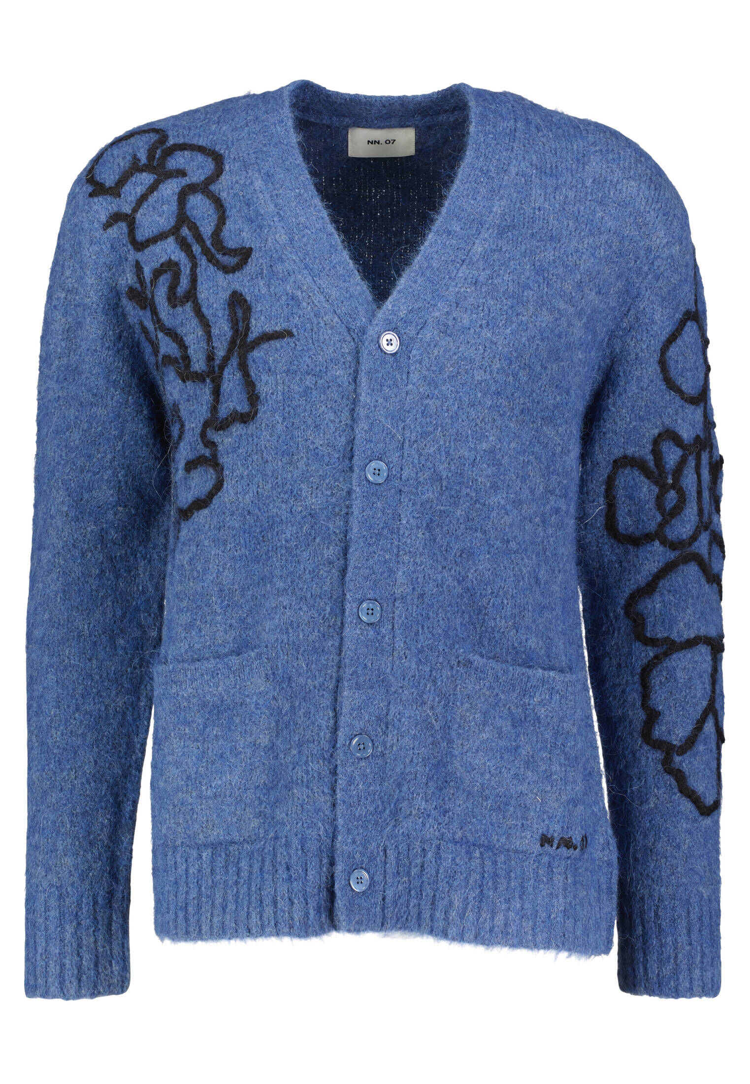 NN07 No Nationality Herren Strickjacke mit Alpaka KYLE CARDIGAN in