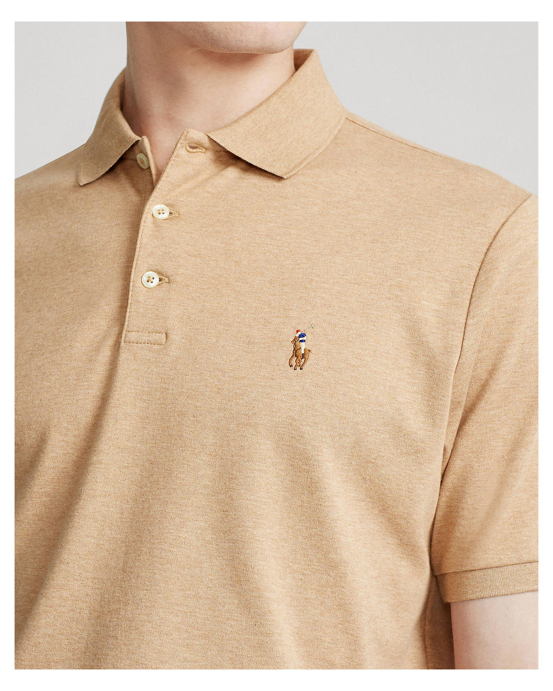 mens brown ralph lauren polo shirt