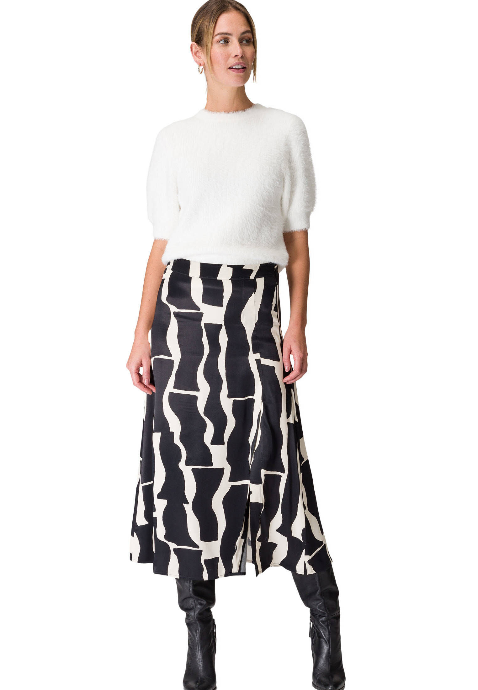 Zero Damen Maxikleid Mit Volants Kaufen Produktbild-Vorschau 4