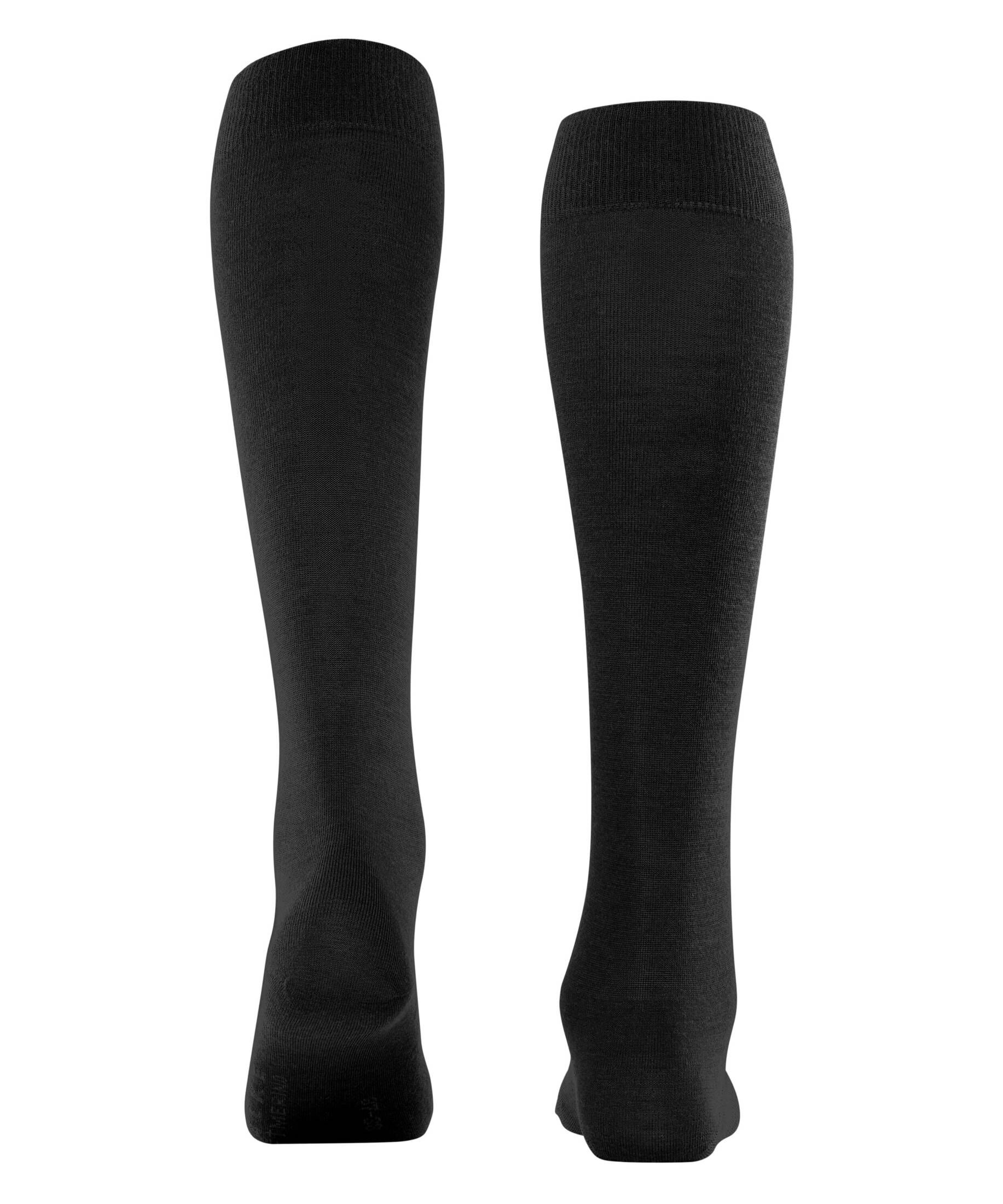 Falke Softmerino Collant 2 Pezzi In Lana Merino E Cotone, Nero, Taglia L, Punta Rimagliata A Mano