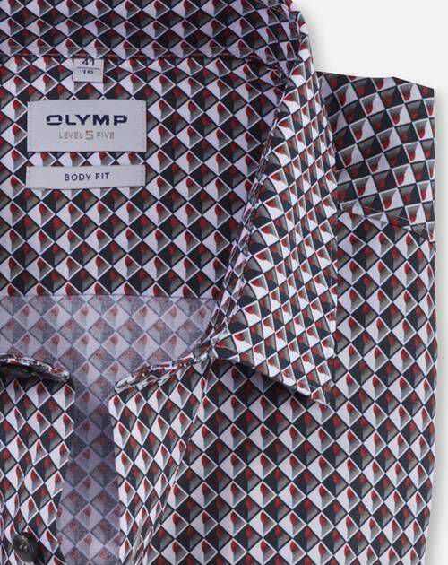 Olymp Uomo Camicia Business Maniche Lunghe Level Five, Body Fit: Il Tuo Alleato Perfetto Per Uno Stile Professionale E Moderno
