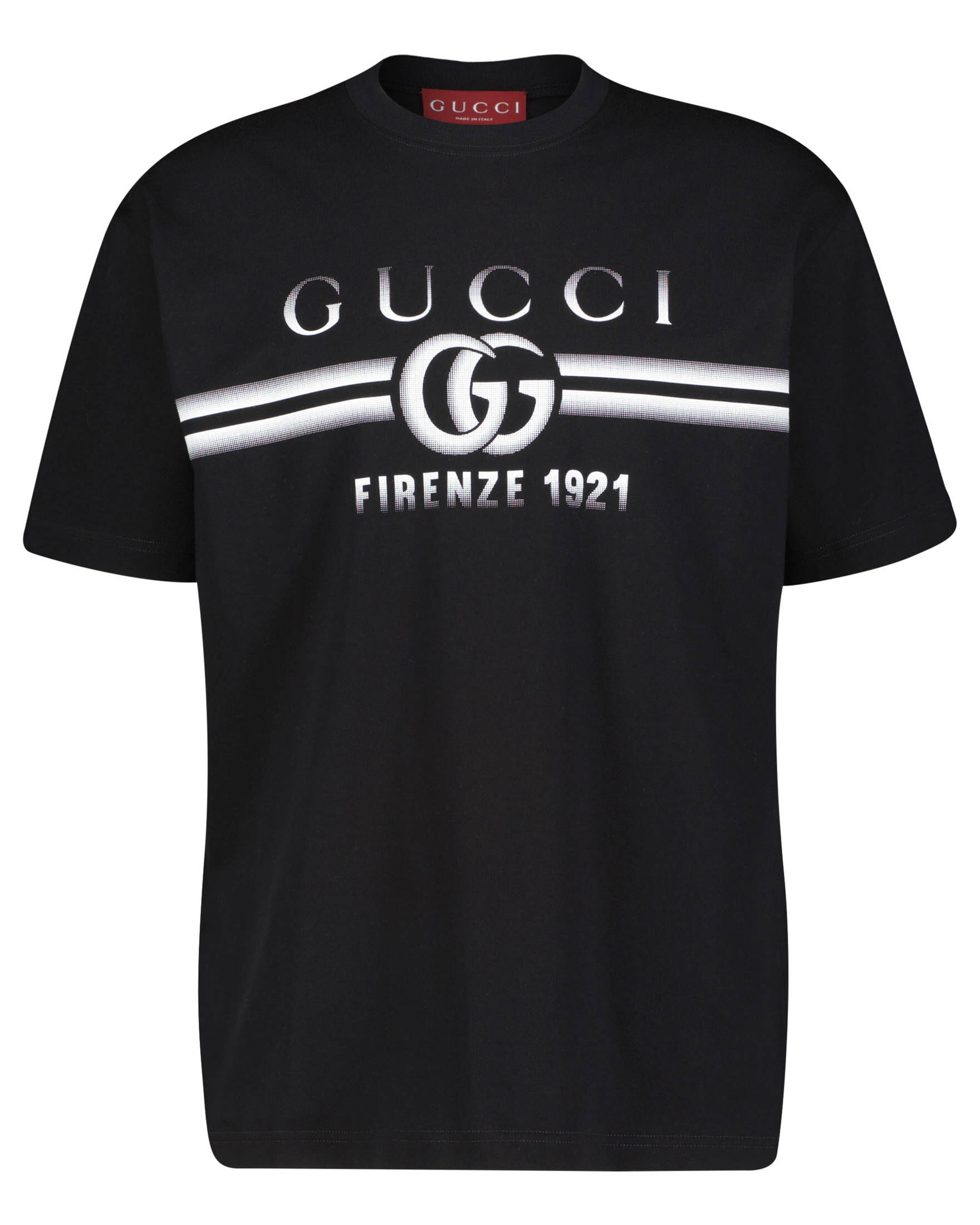 GUCCI ブラック Tシャツ Gucci Herren T-Shirt mit Gucci-Print in schwarz kaufen | engelhorn