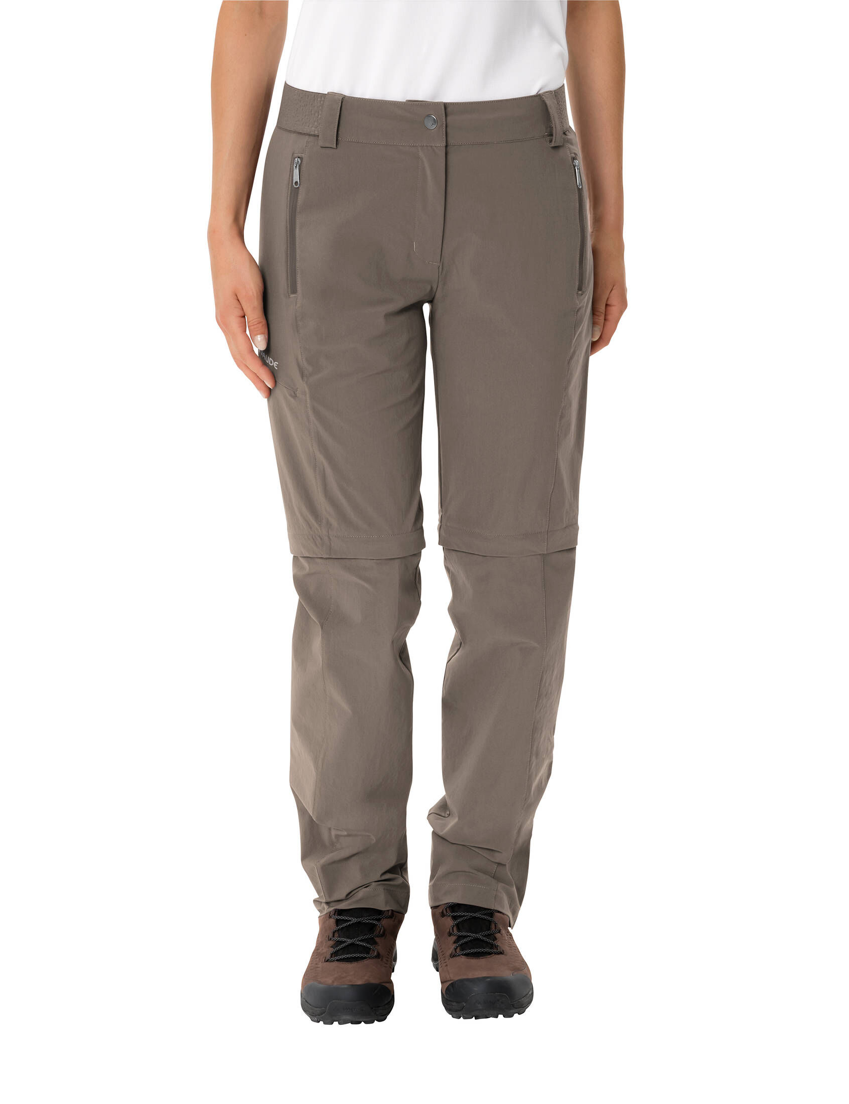 VAUDE Farley Stretch Zo Pants II – Pantaloni Da Trekking Convertibili Donna, Elastici E Eco-Friendly