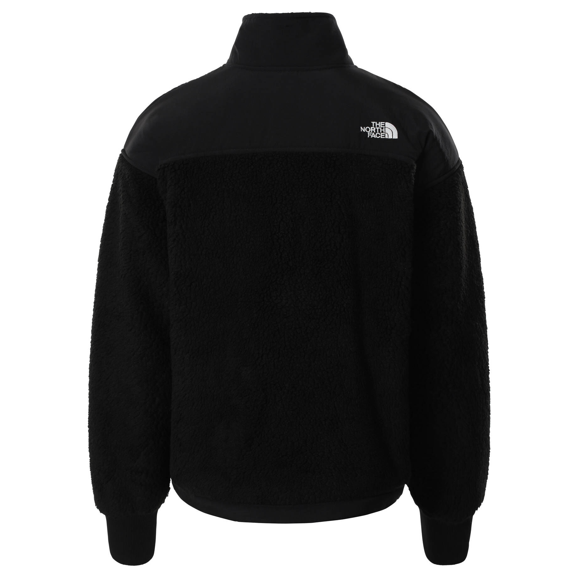 the north face sherpa 1 4 zip fleece in black
