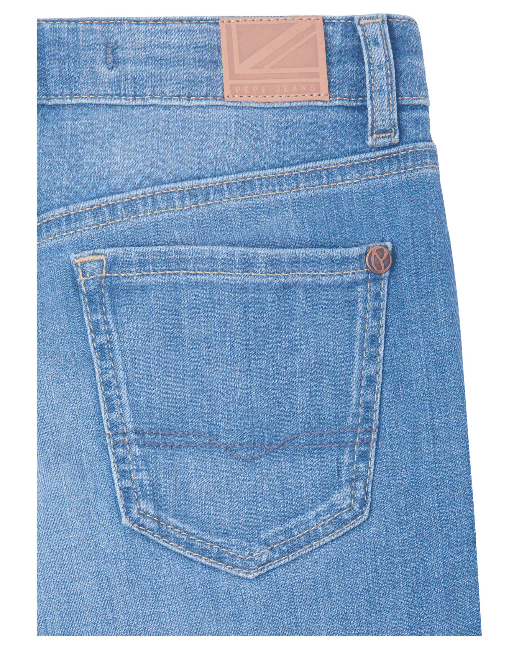 Pantaloni Pepe Jeans Jivey Per Bambine – Vita Media, Gamba Larga, In Cotone (99%) Ed Elastan, Blu Scuro Slavato