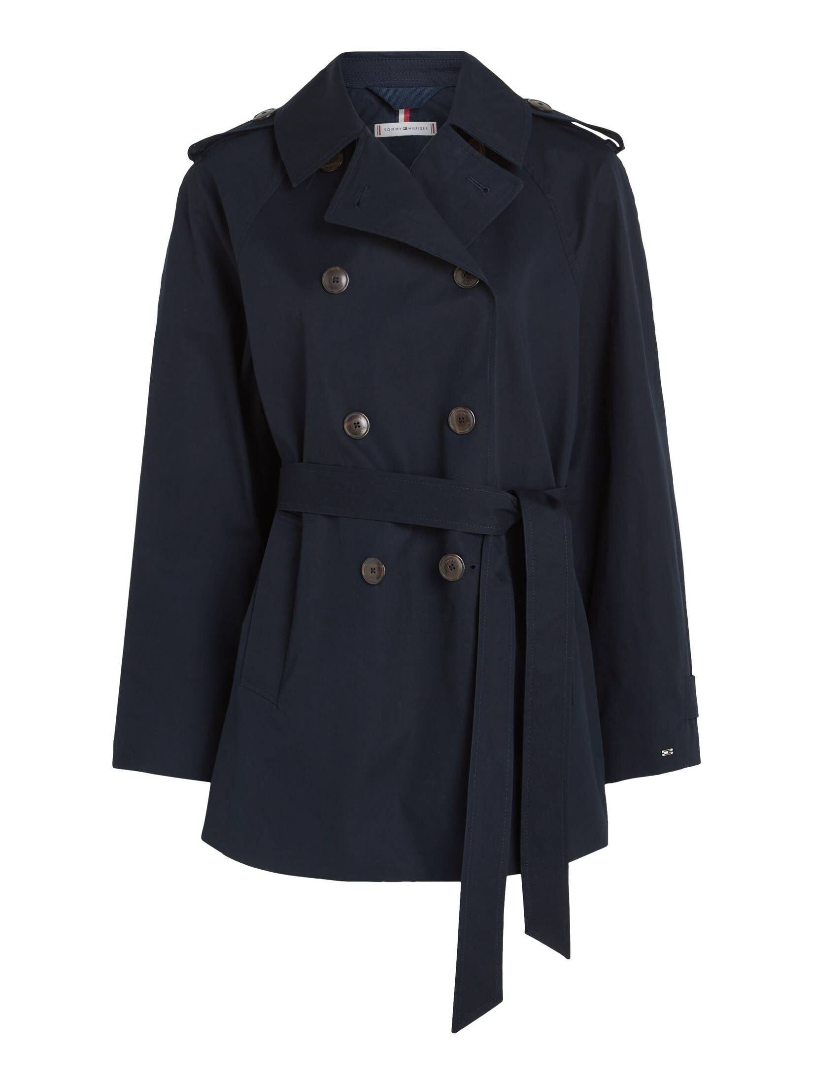 Damen Lederjacken Trenchcoat Tommy Hilfiger Blau Tommy Hilfiger