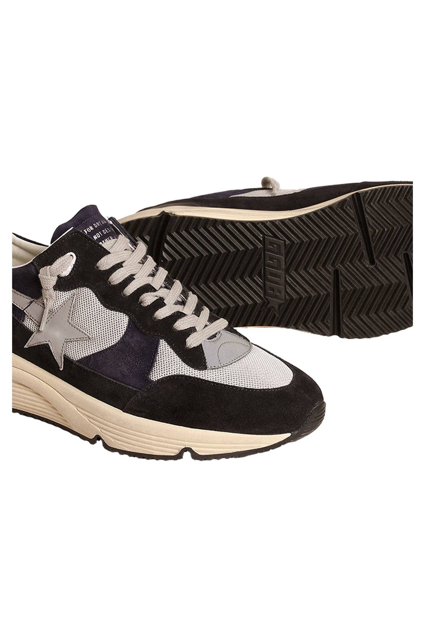 Scarpa The SJ602 – Sneaker Uomo Donna In Mesh E Camoscio Premium, Suola In EVA Con Lolla Di Riso, Logo EH In Pelle Nappa, Blu Taglia 46