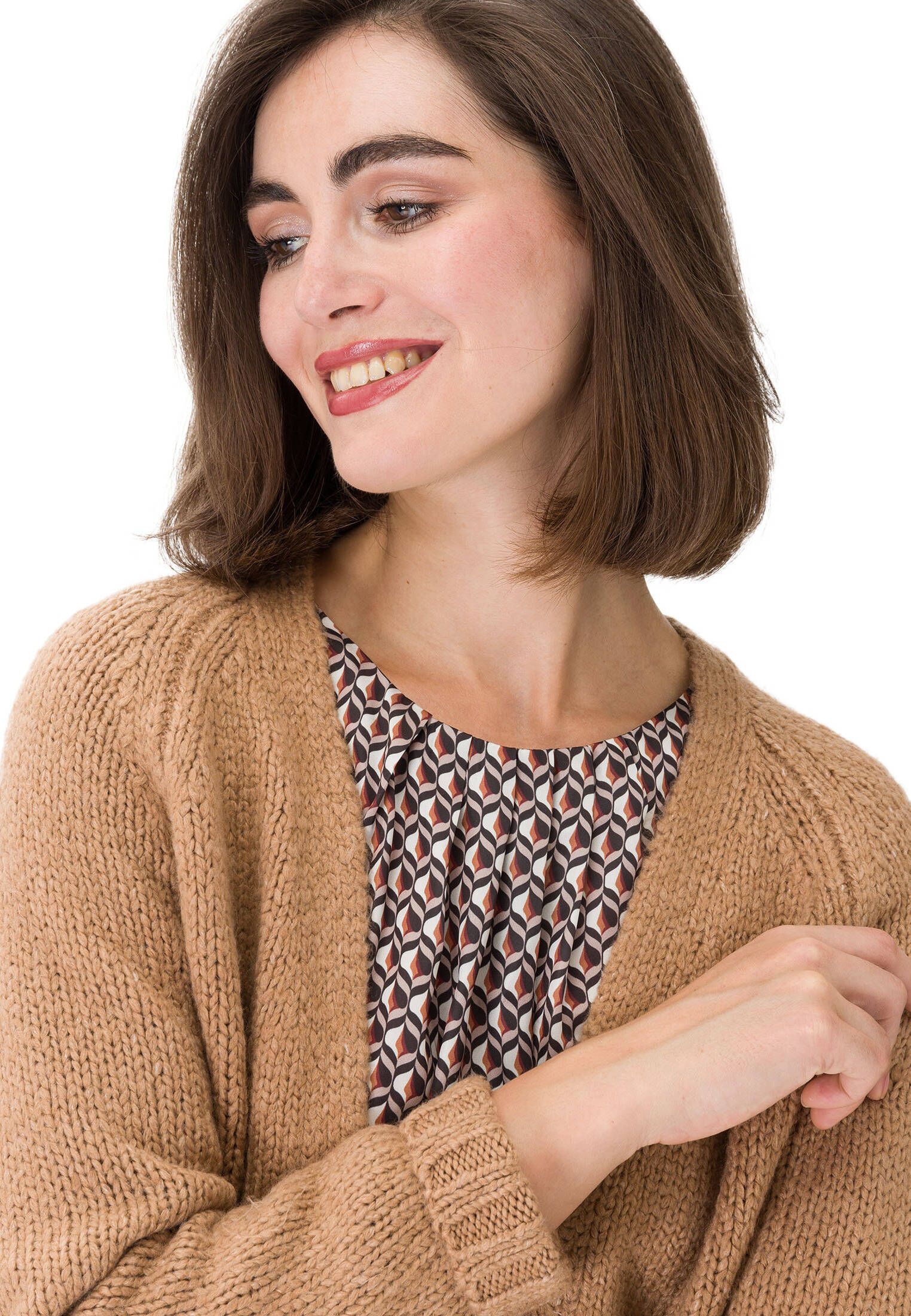 Kaschmir Strickjacke Strickjacke Stehkragen Damen Kaschmir Damen