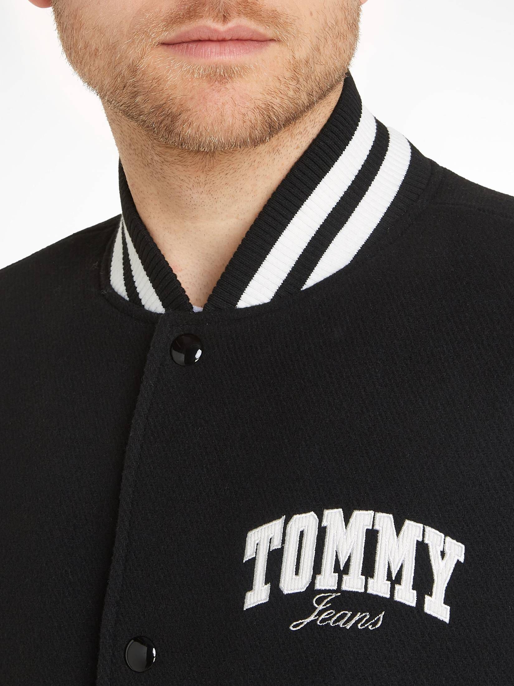 College Jacke Schwarz