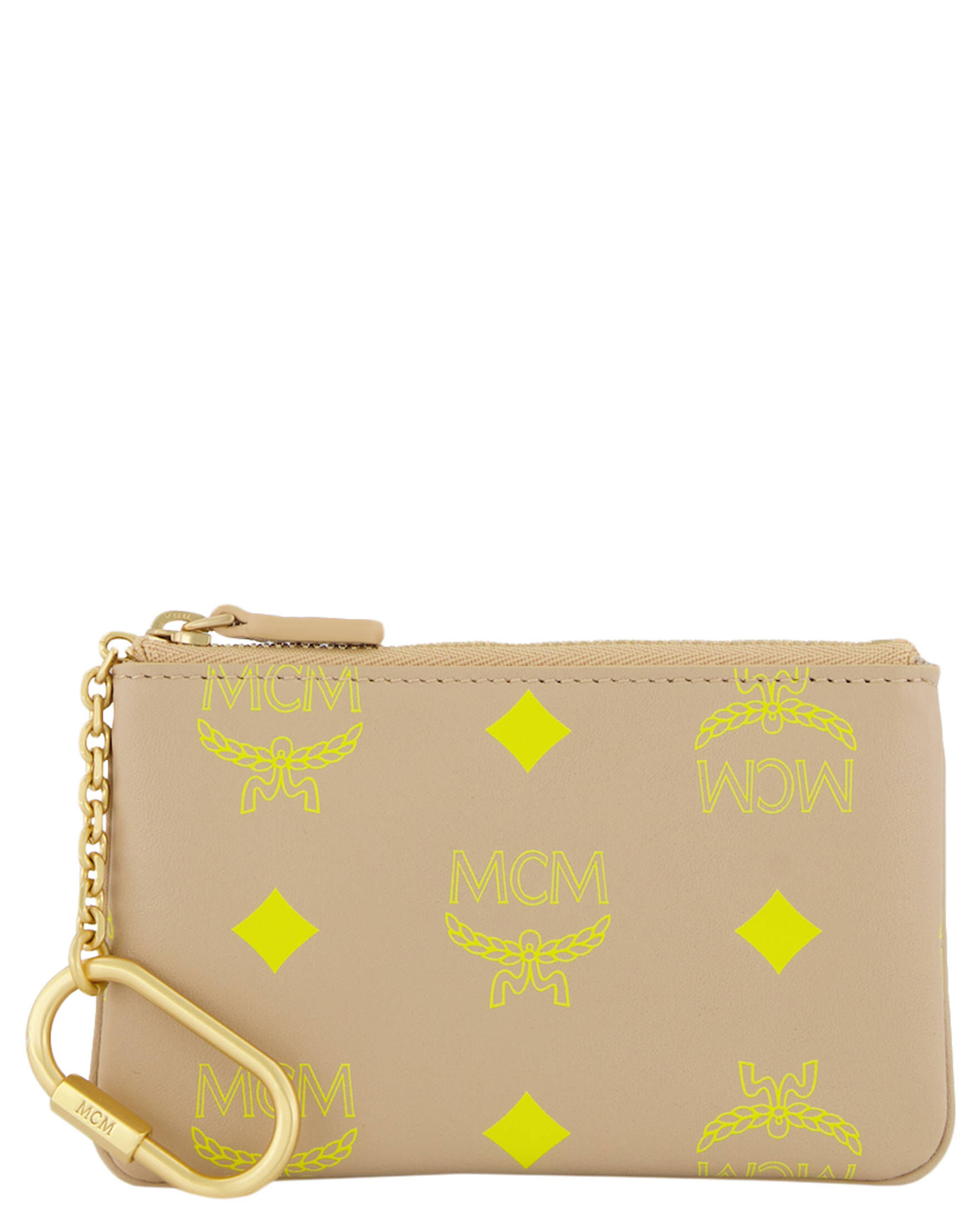 MCM Damen Schlüsseletui COLOR SPLASH LOGO in Gelb kaufen | engelhorn 