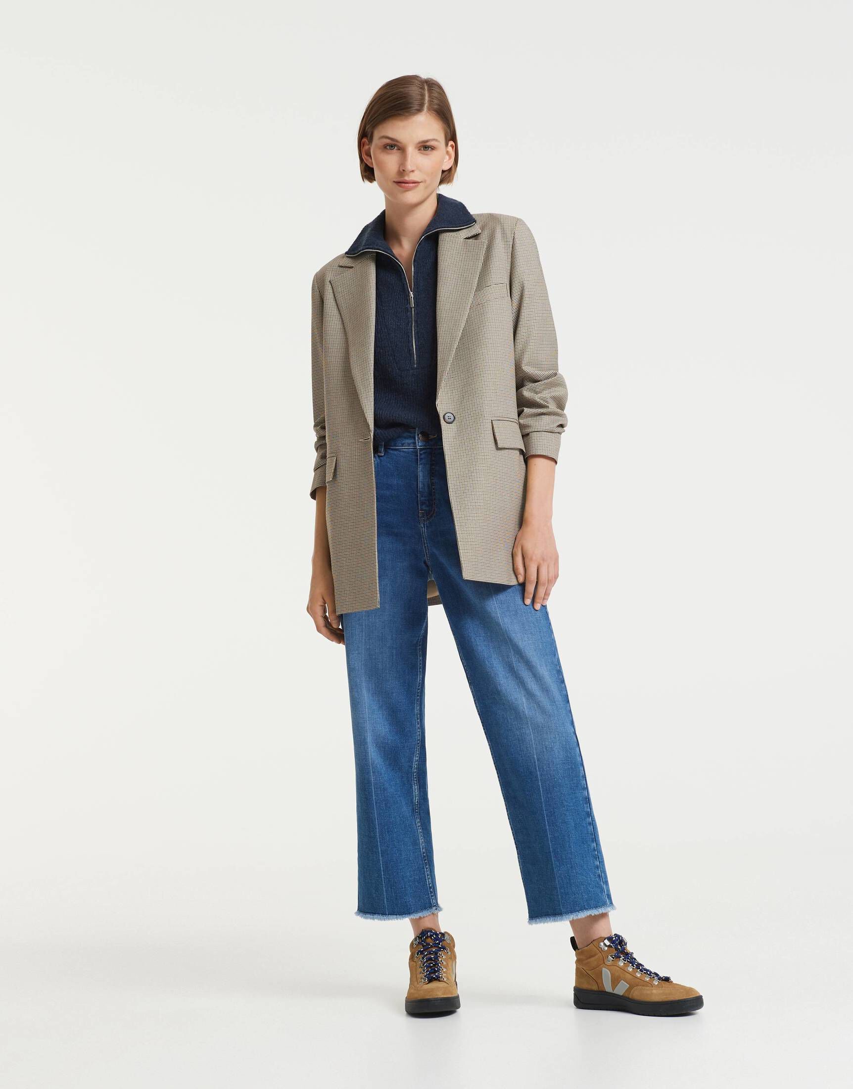 OPUS Damen Blazer JURLA Regular Aus Viskose Mix - Lässiger Blouson Für Vielfältige Kombinationen, Moderner Casual Chic