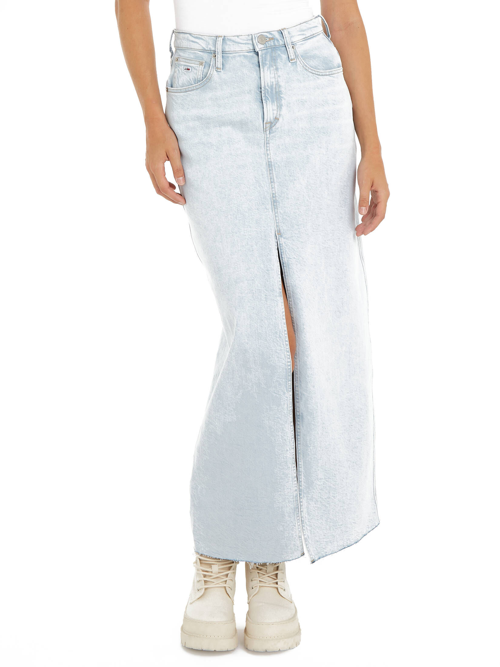 Zero Damen Maxi-Jeansrock Ausgestellt - Trendiger Denim-Rock Für Casual Looks