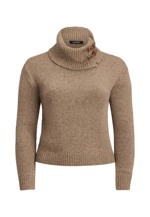 Lauren Ralph Lauren Damen Rollkragenpullover mit Wolle und Alpaka
