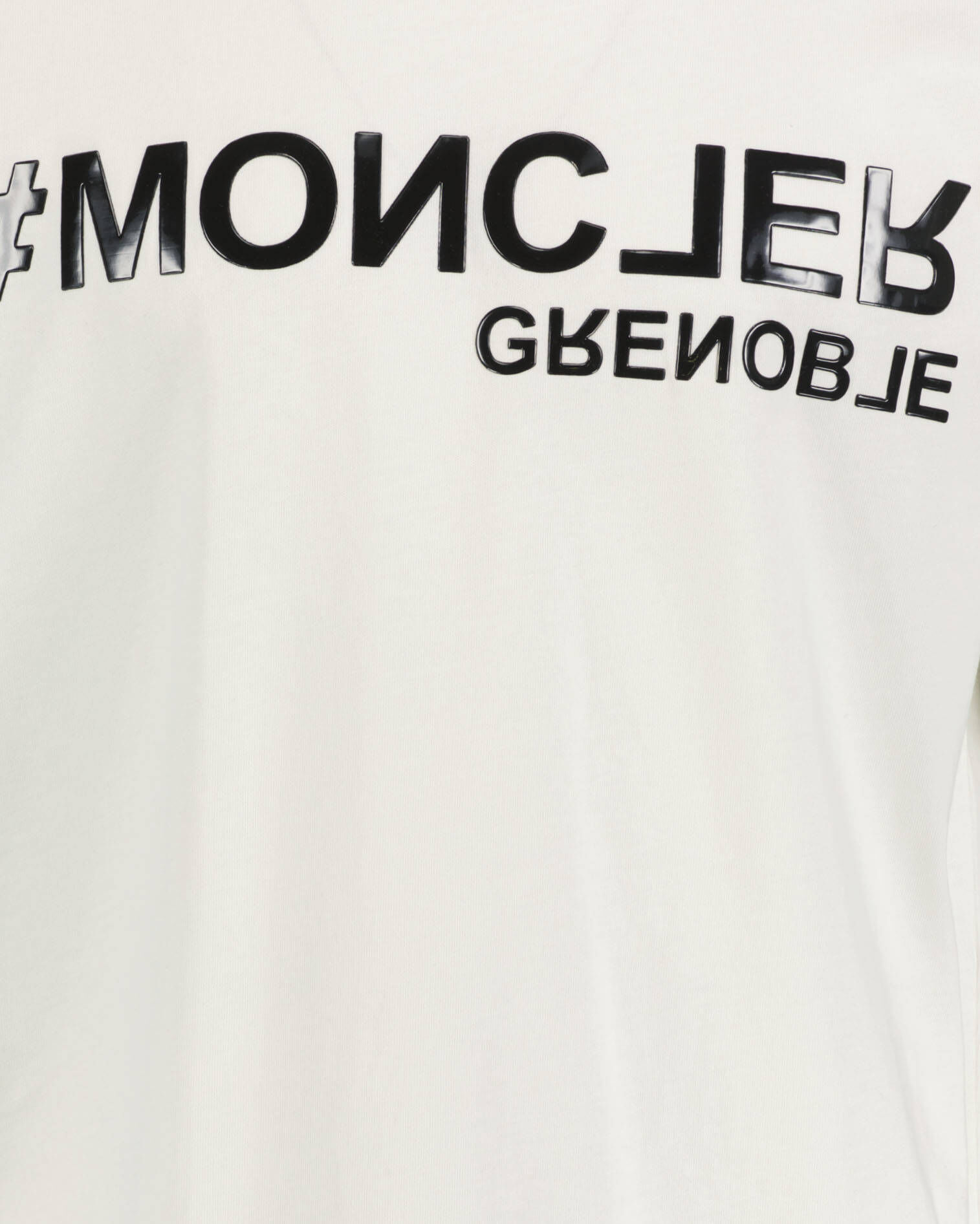 3 MONCLER GRENOBLE Baumwolle T-Shirt mit Hashtag-Print in Weiß für Herren Herren T-Shirts 3 MONCLER GRENOBLE T-Shirts 